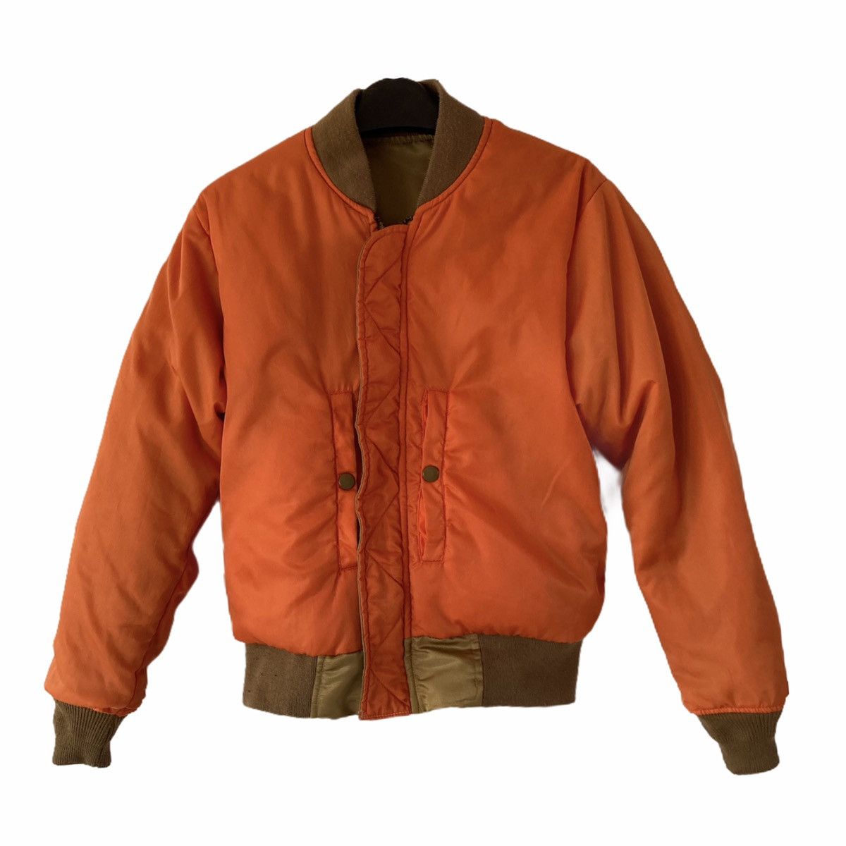 Avirex 🔥LAST PRICE🔥 Reversible Bomber Orange/Brown Jacket Size US S / EU 44-46 / 1 - 10 Thumbnail