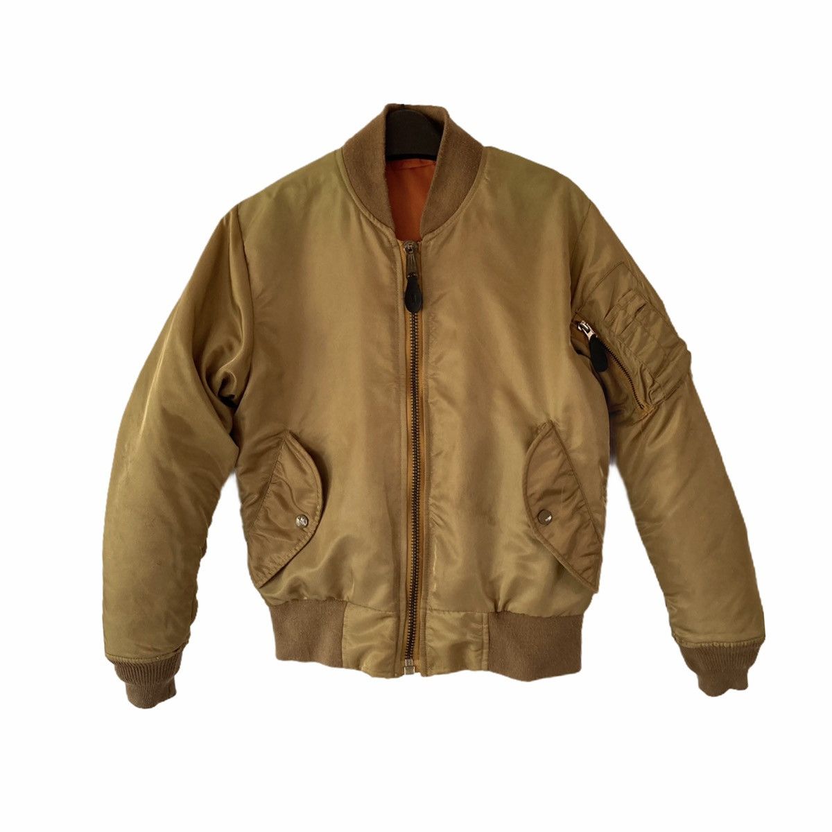 Avirex 🔥LAST PRICE🔥 Reversible Bomber Orange/Brown Jacket Size US S / EU 44-46 / 1 - 1 Thumbnail