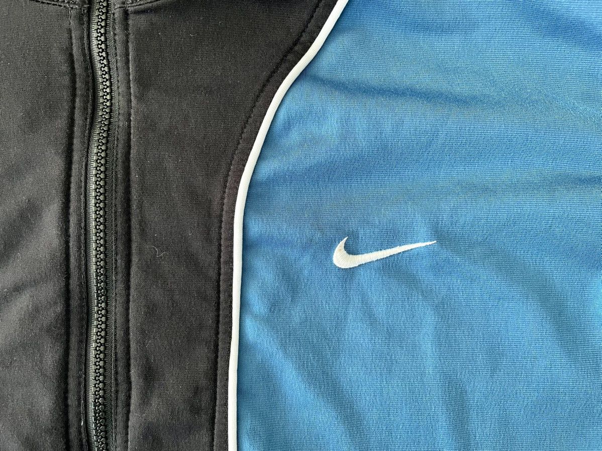 Nike × Vintage Nike Blue Black Vintage Track Jacket White tag Size US XL / EU 56 / 4 - 3 Thumbnail