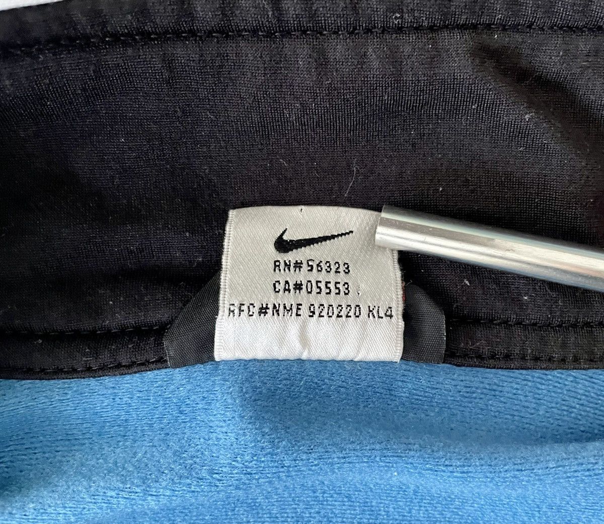 Nike × Vintage Nike Blue Black Vintage Track Jacket White tag Size US XL / EU 56 / 4 - 7 Thumbnail