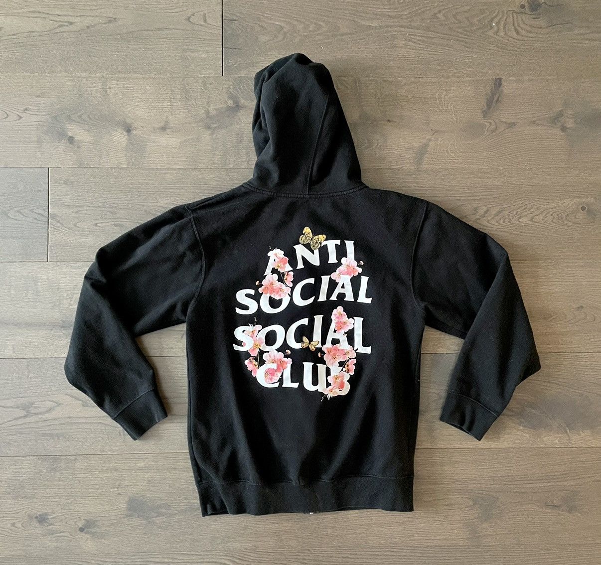 Anti Social Social Club Anti Social Social Club Butterfly Zipper Hoodie |  Grailed