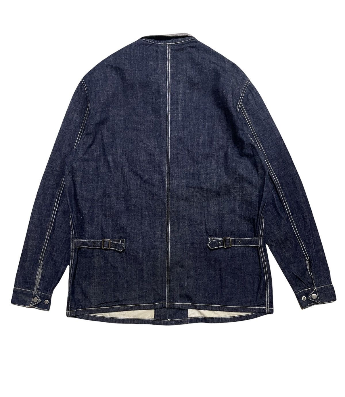 Japanese Brand JAPANESE REFUGE.co DENIM WORKERS CHORE JACKET Size US XL / EU 56 / 4 - 2 Thumbnail
