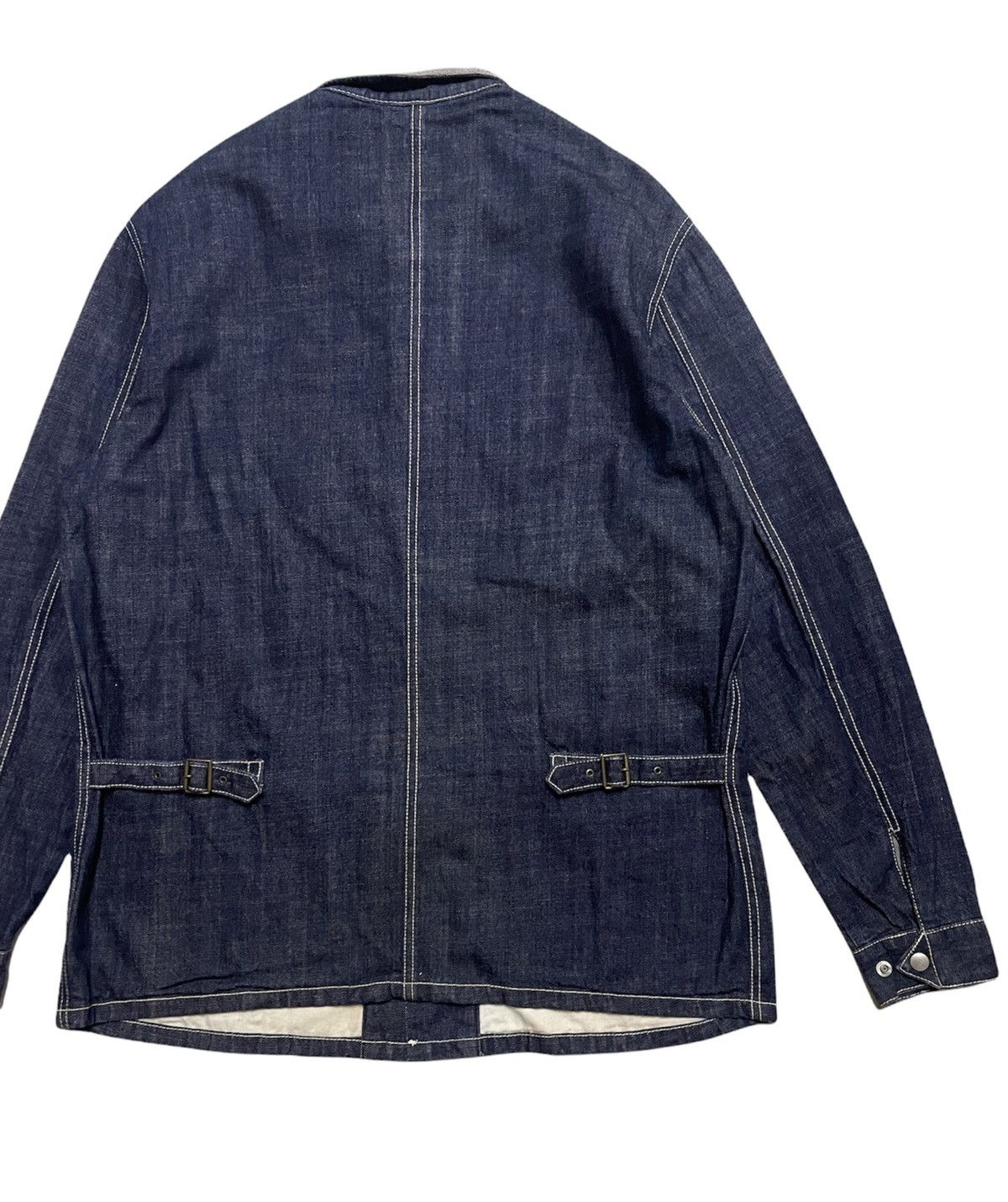 Japanese Brand JAPANESE REFUGE.co DENIM WORKERS CHORE JACKET Size US XL / EU 56 / 4 - 7 Thumbnail