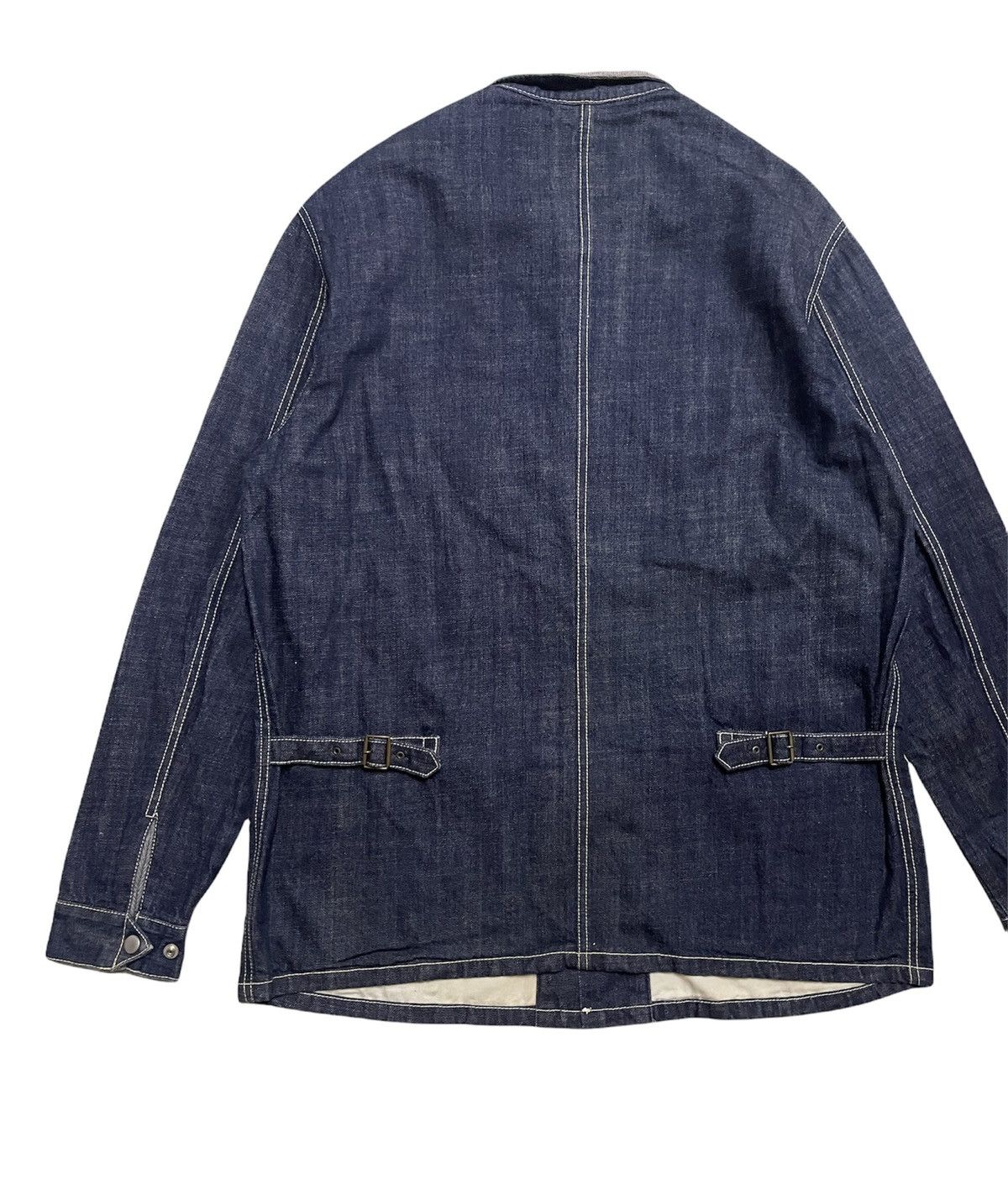 Japanese Brand JAPANESE REFUGE.co DENIM WORKERS CHORE JACKET Size US XL / EU 56 / 4 - 6 Thumbnail