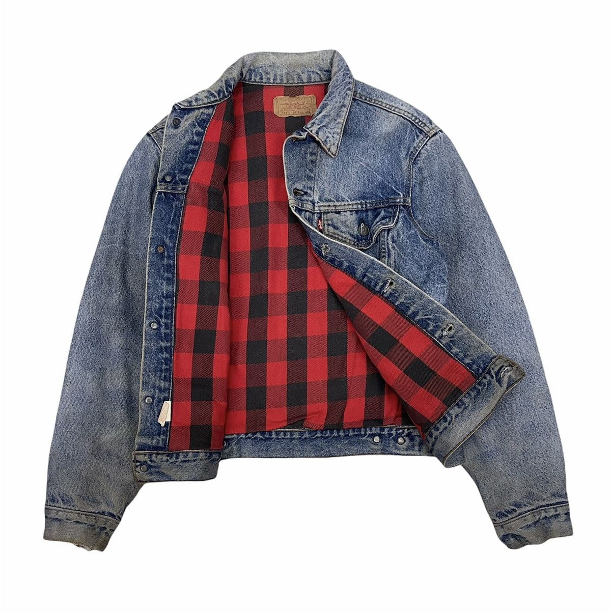 Levi's Vintage Clothing 80s LEVIS 71411 0816 TRUCKER BLANKET DENIM Size US M / EU 48-50 / 2 - 2 Thumbnail