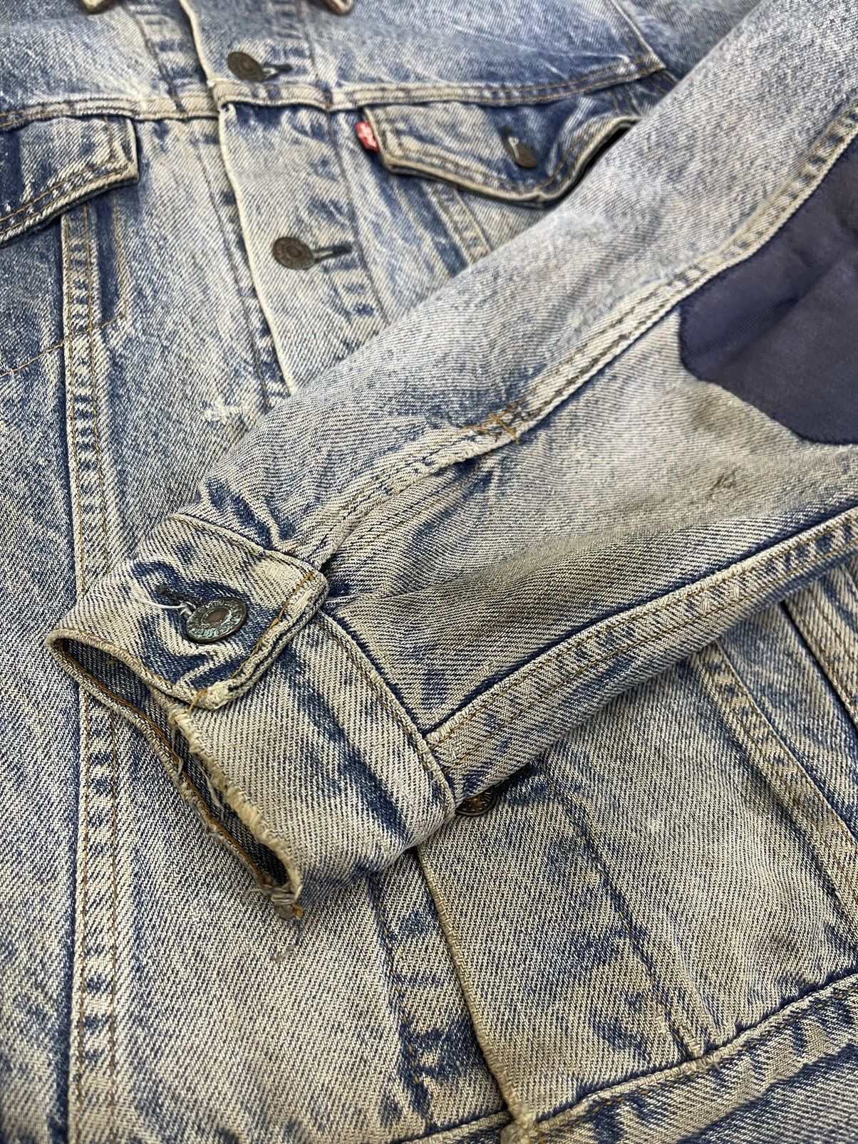 Levi's Vintage Clothing 80s LEVIS 71411 0816 TRUCKER BLANKET DENIM Size US M / EU 48-50 / 2 - 14 Thumbnail