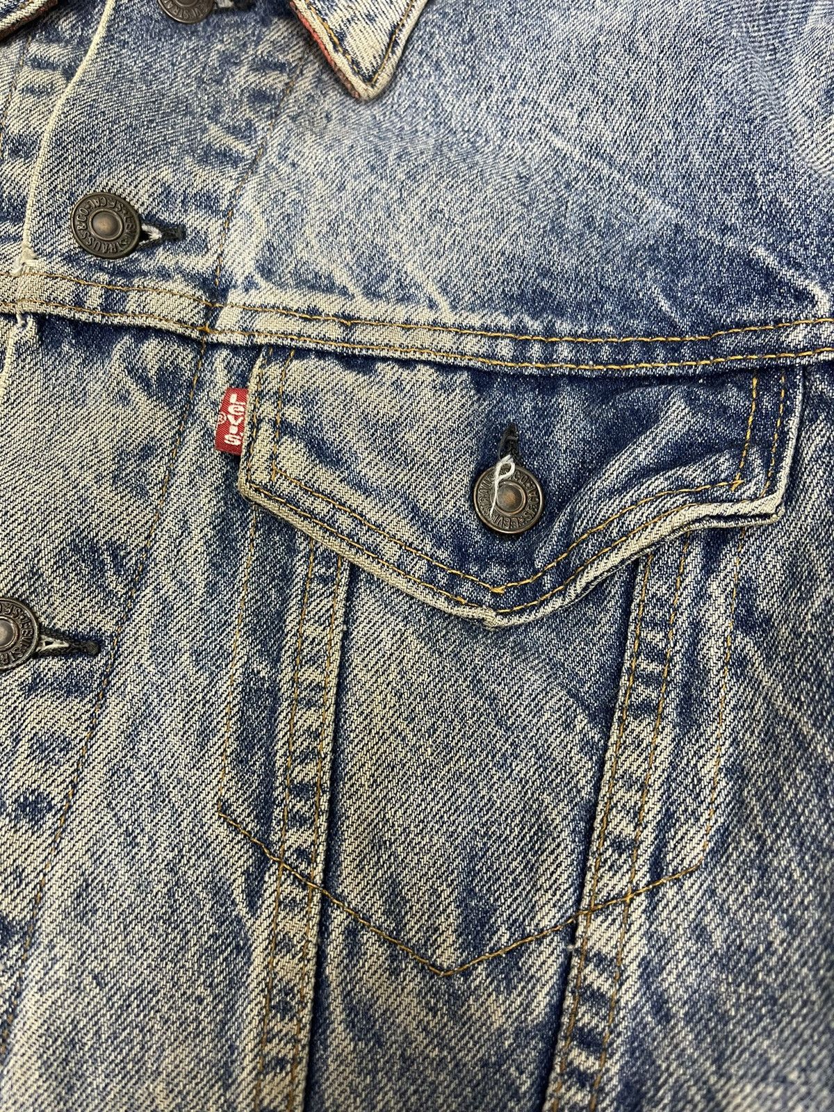 Levi's Vintage Clothing 80s LEVIS 71411 0816 TRUCKER BLANKET DENIM Size US M / EU 48-50 / 2 - 10 Thumbnail