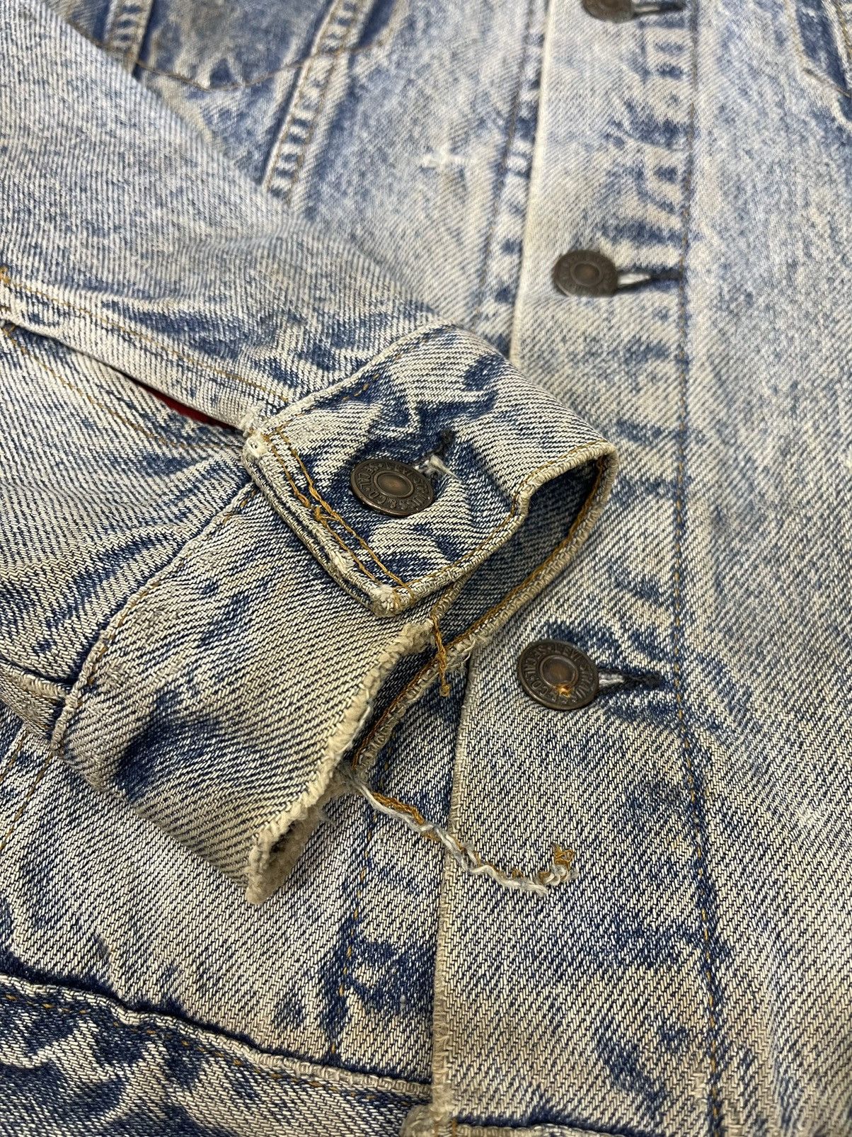 Levi's Vintage Clothing 80s LEVIS 71411 0816 TRUCKER BLANKET DENIM Size US M / EU 48-50 / 2 - 13 Thumbnail
