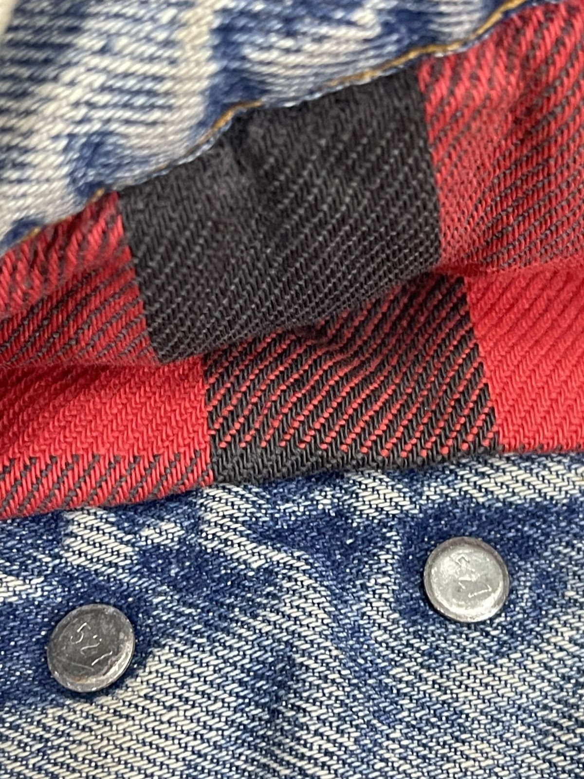 Levi's Vintage Clothing 80s LEVIS 71411 0816 TRUCKER BLANKET DENIM Size US M / EU 48-50 / 2 - 12 Thumbnail