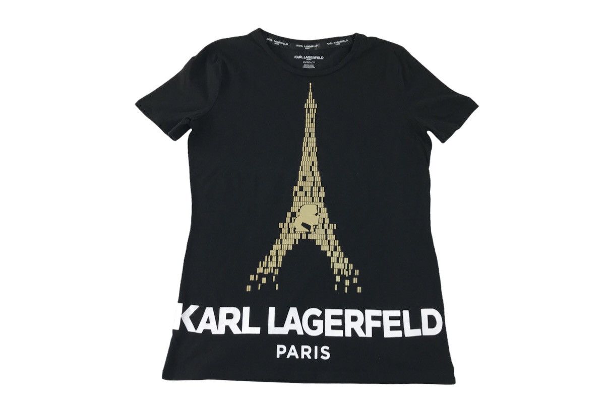 Designer × Karl Lagerfeld Karl Lagerfeld Paris Designer Big Logo Eiffel Tower Printed Size US S / EU 44-46 / 1 - 1 Thumbnail