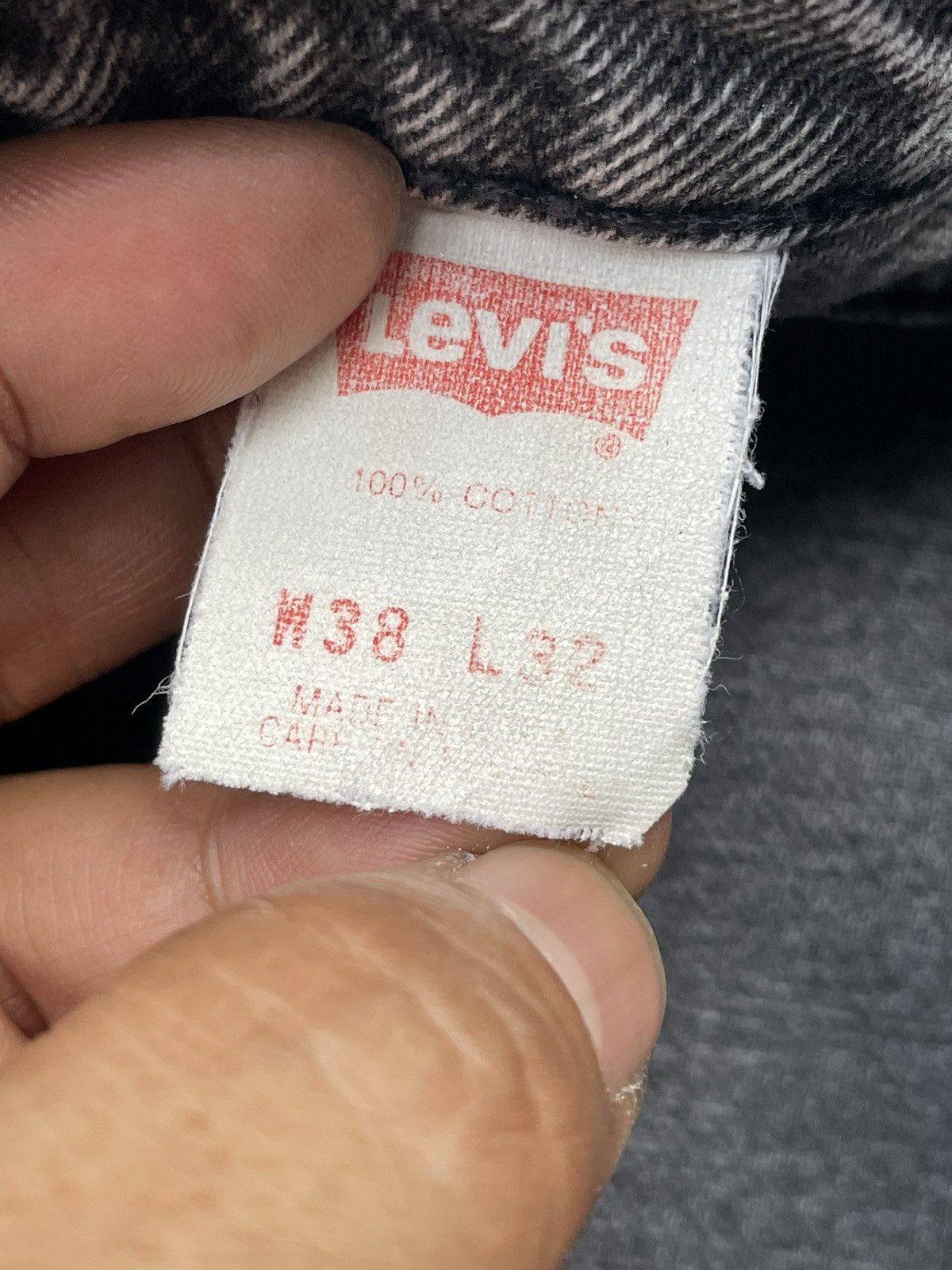 Levi's Vintage 1993 Levis 550 e Orange Tag Faded Denim Size US 36 / EU 52 - 11 Thumbnail