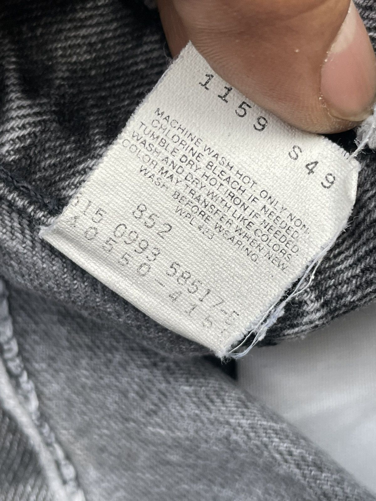 Levi's Vintage 1993 Levis 550 e Orange Tag Faded Denim Size US 36 / EU 52 - 10 Thumbnail