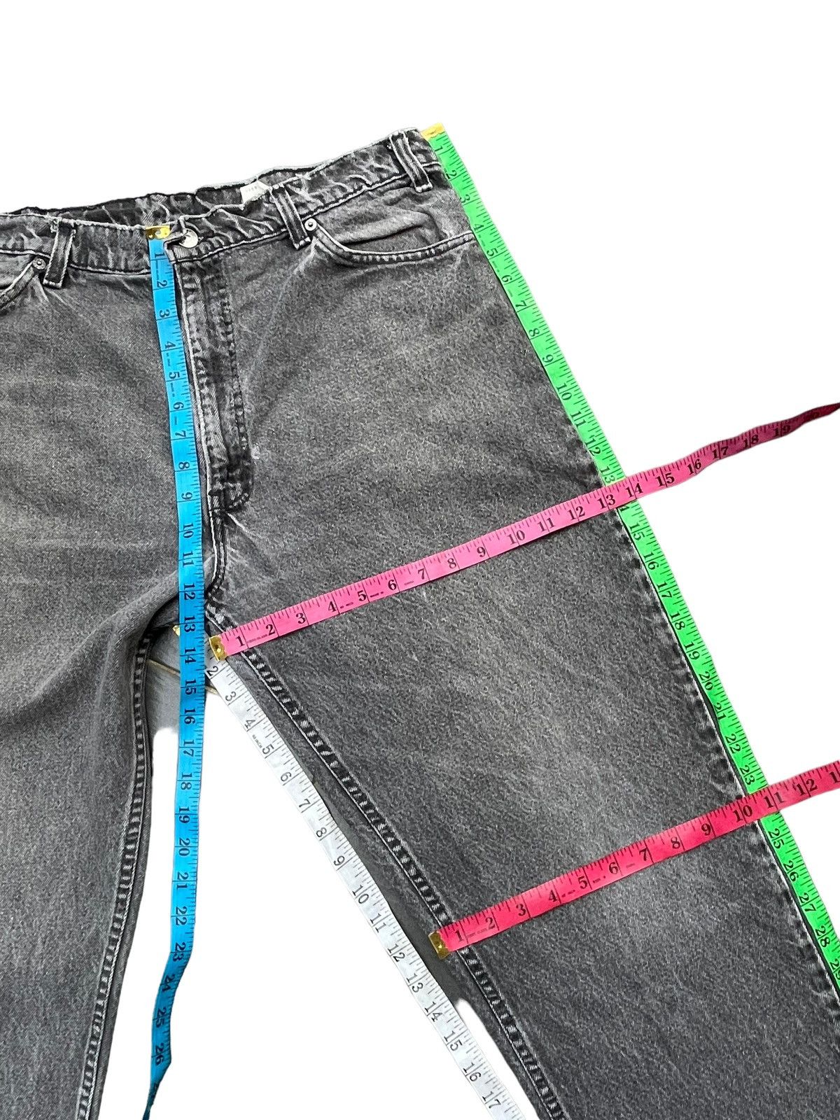 Levi's Vintage 1993 Levis 550 e Orange Tag Faded Denim Size US 36 / EU 52 - 20 Thumbnail