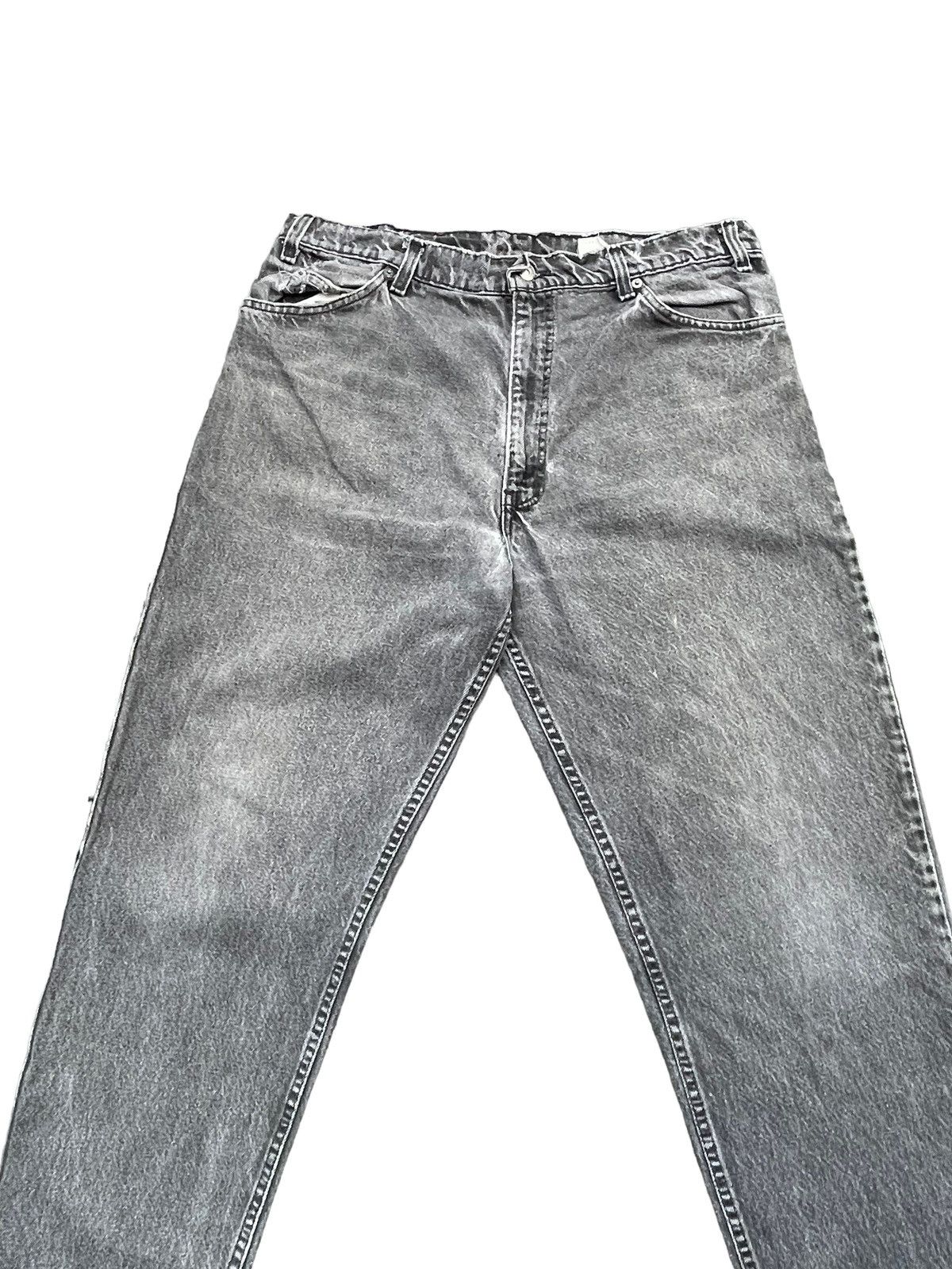 Levi's Vintage 1993 Levis 550 e Orange Tag Faded Denim Size US 36 / EU 52 - 3 Thumbnail