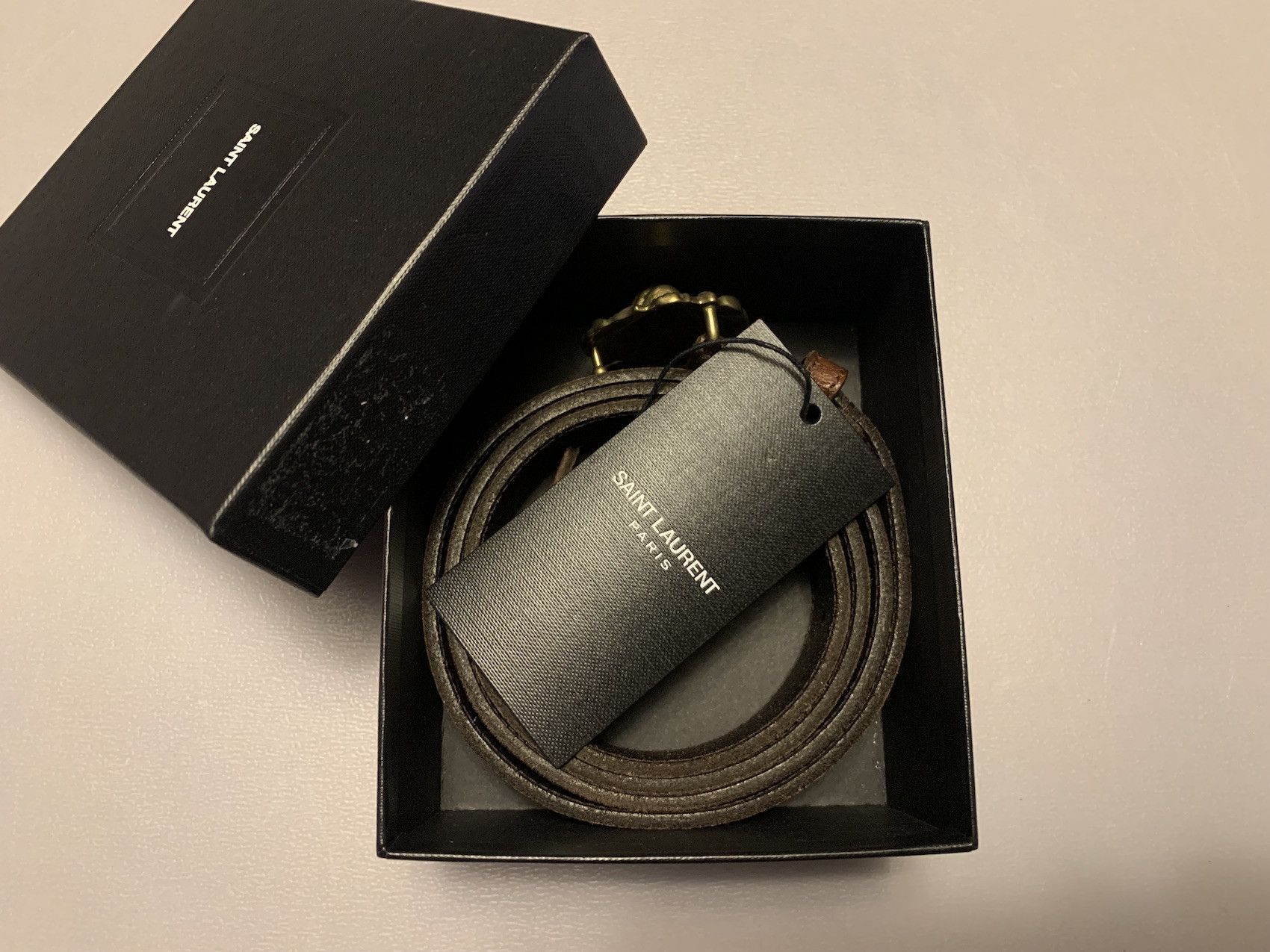 Hedi Slimane × Saint Laurent Paris SS'16 Belt Lion Head Size 36 - 8 Thumbnail