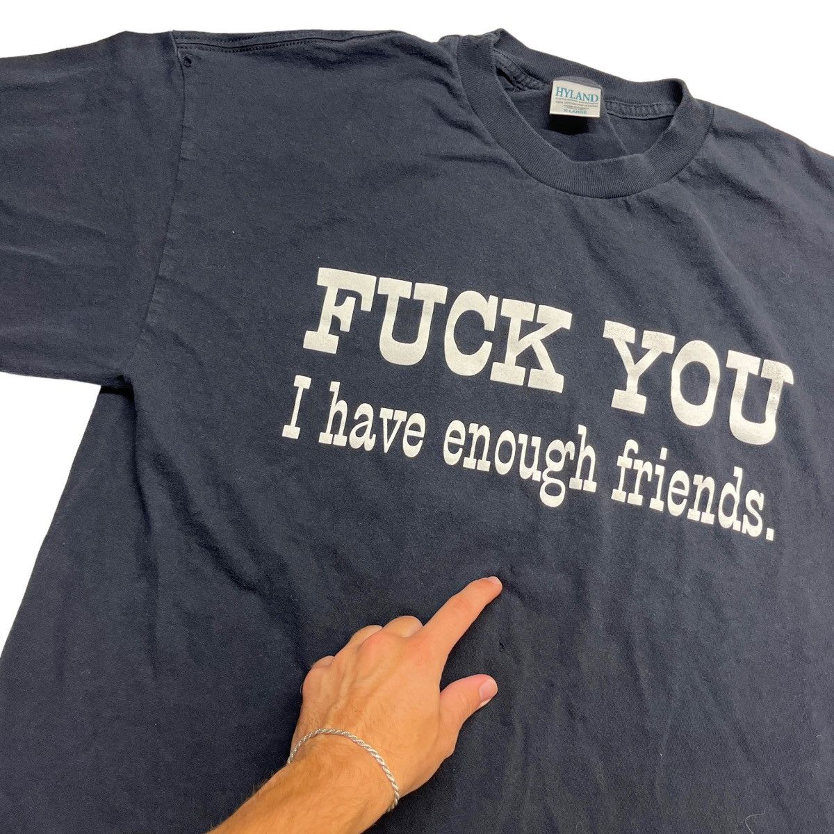 Other Vintage Fuck You I Have Friends Tee Size US XL / EU 56 / 4 - 3 Thumbnail