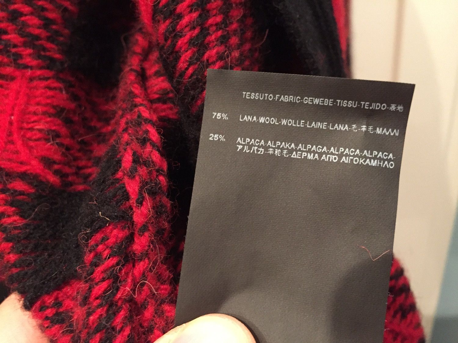 Hedi Slimane × Saint Laurent Paris FW'14 Red Check Wool Cardigan Size US S / EU 44-46 / 1 - 6 Thumbnail