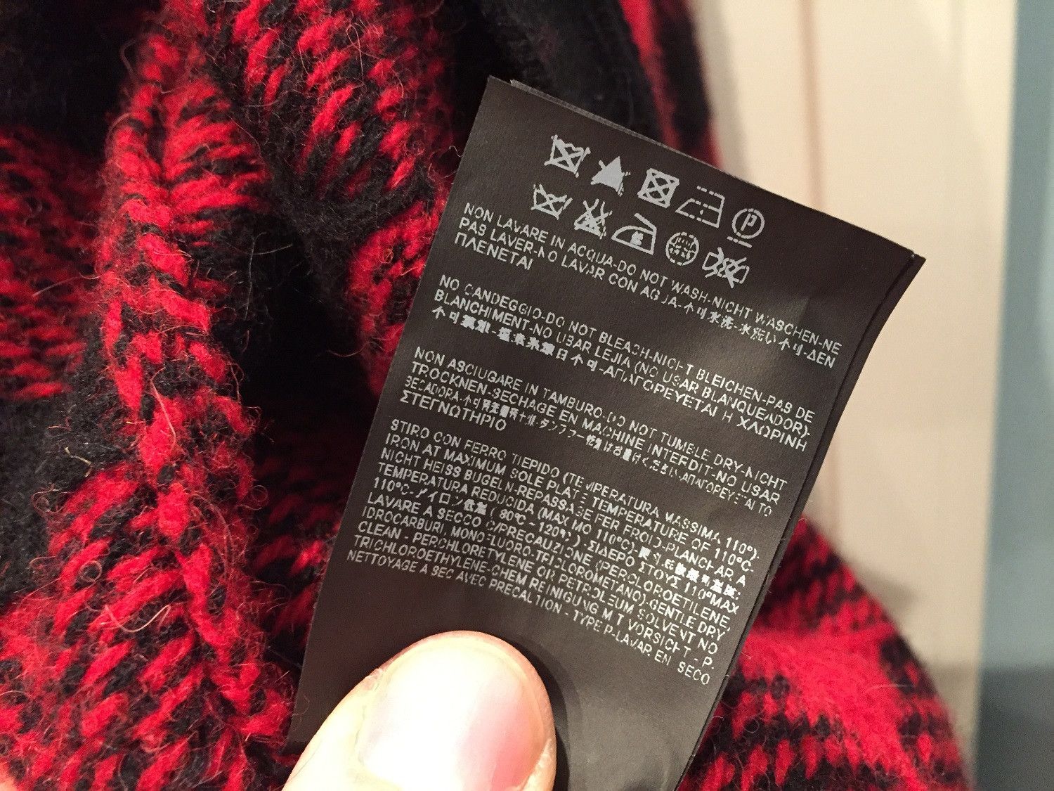 Hedi Slimane × Saint Laurent Paris FW'14 Red Check Wool Cardigan Size US S / EU 44-46 / 1 - 7 Thumbnail