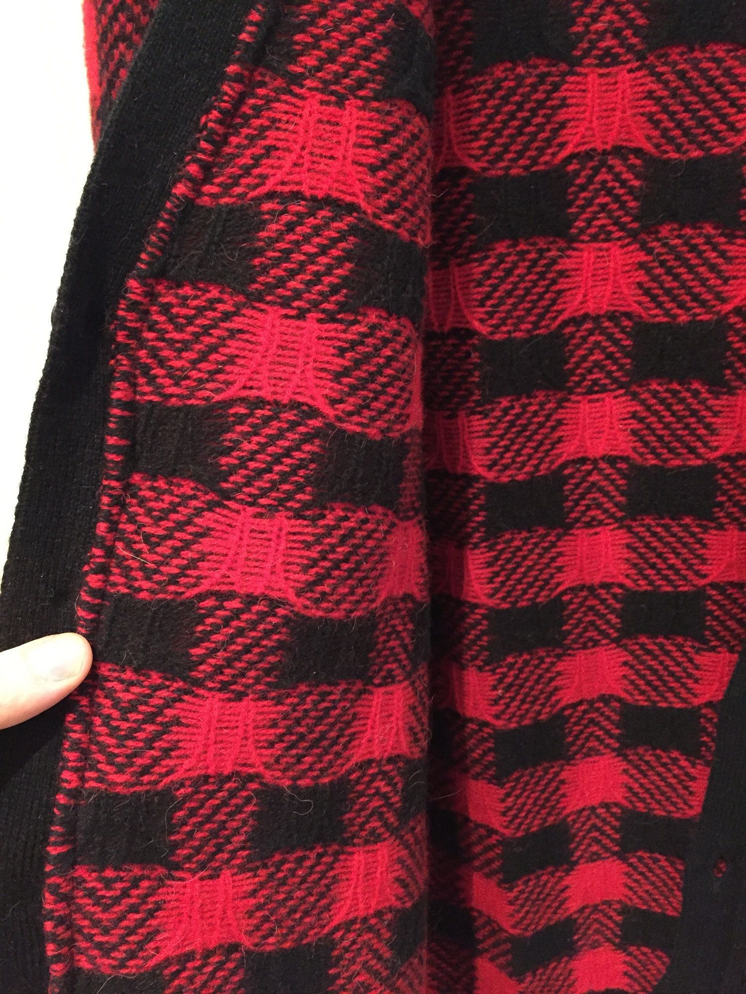 Hedi Slimane × Saint Laurent Paris FW'14 Red Check Wool Cardigan Size US S / EU 44-46 / 1 - 4 Thumbnail