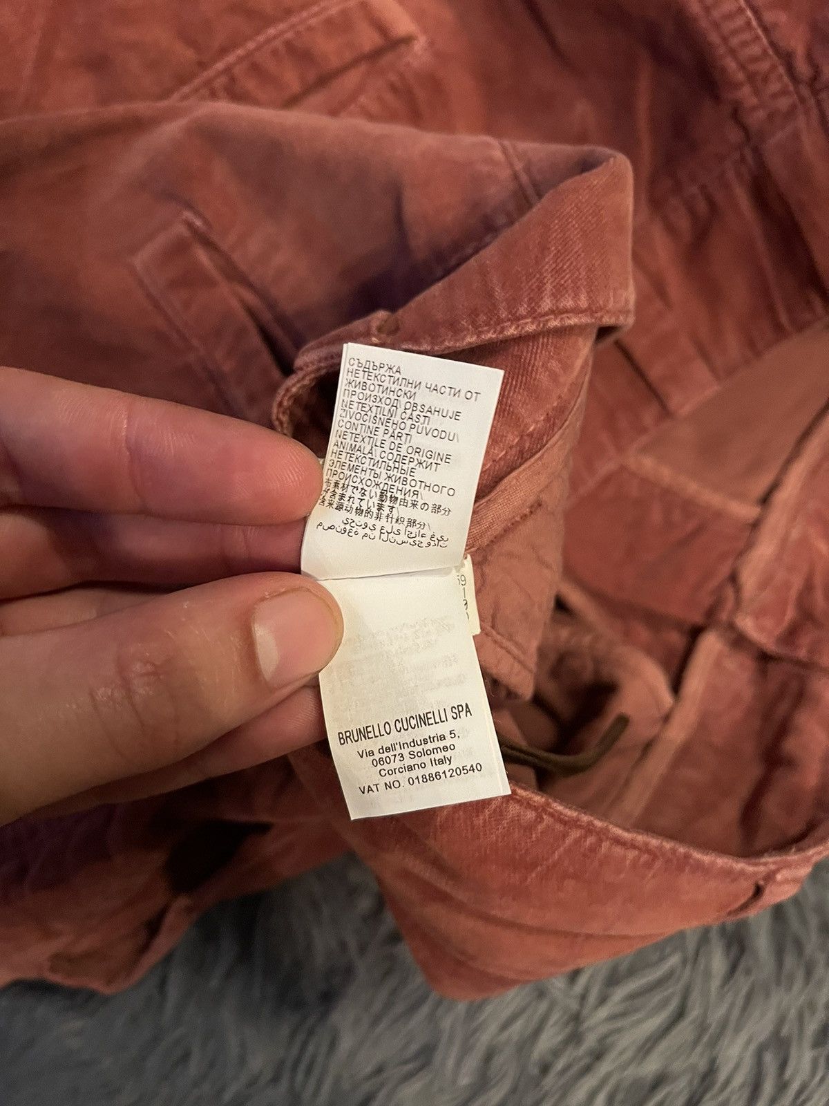 Brunello Cucinelli × Vintage Brunello Cucinelli 00s vintage velour burgundy pants Size 28" / US 6 / IT 42 - 10 Thumbnail