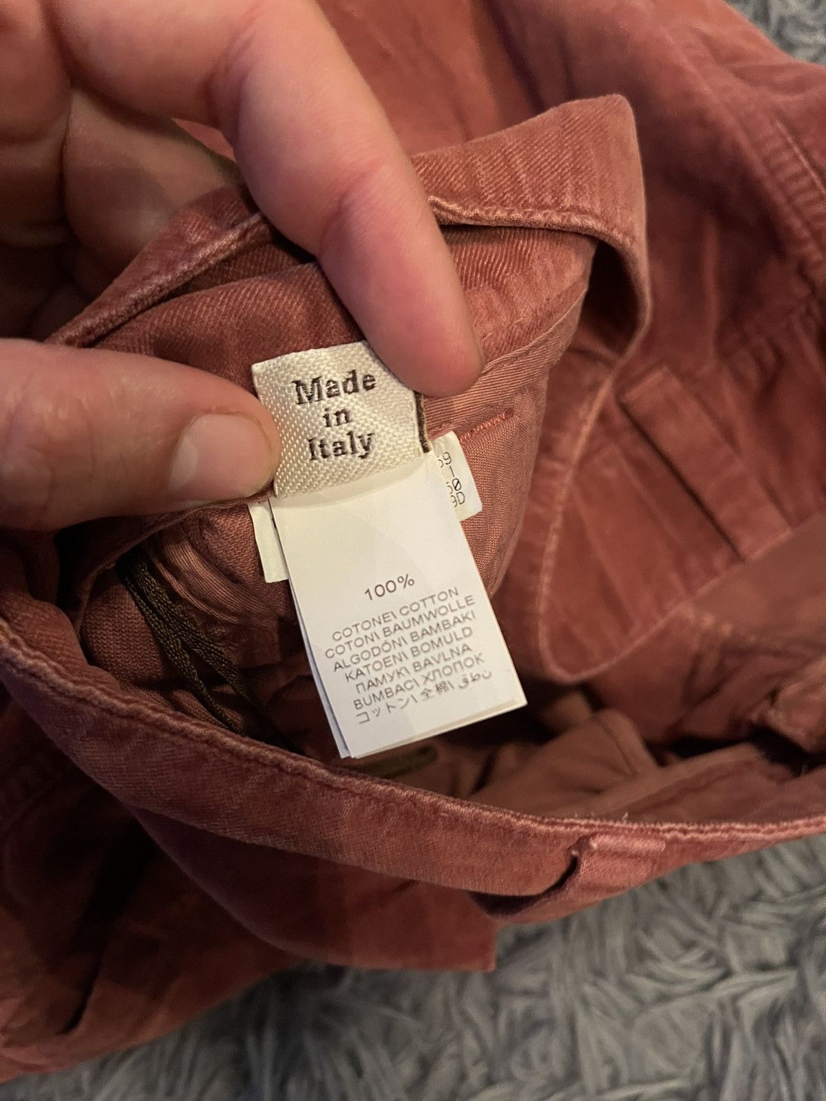 Brunello Cucinelli × Vintage Brunello Cucinelli 00s vintage velour burgundy pants Size 28" / US 6 / IT 42 - 8 Thumbnail