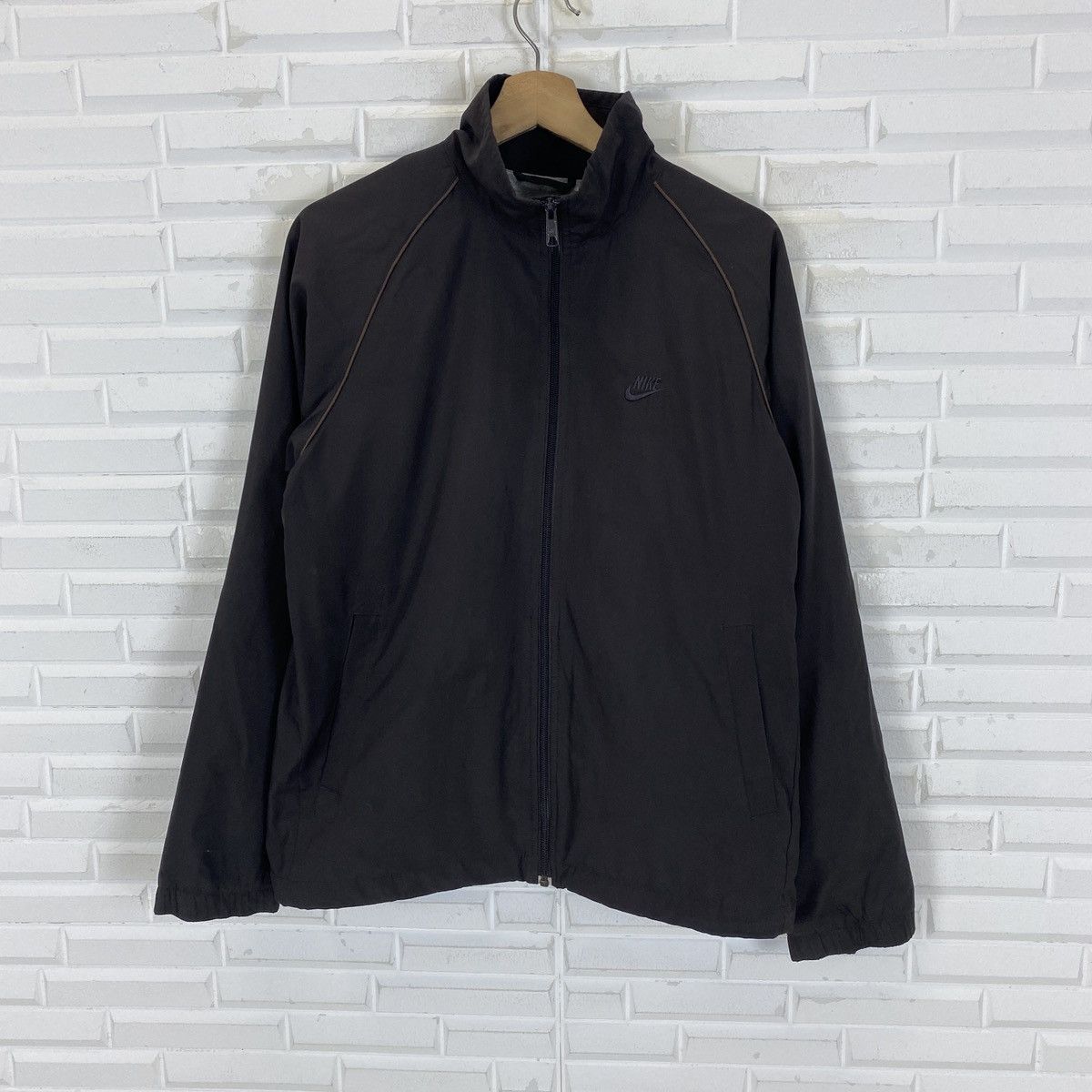 Nike Nike Dark Brown Windbreaker Size US M / EU 48-50 / 2 - 2 Thumbnail
