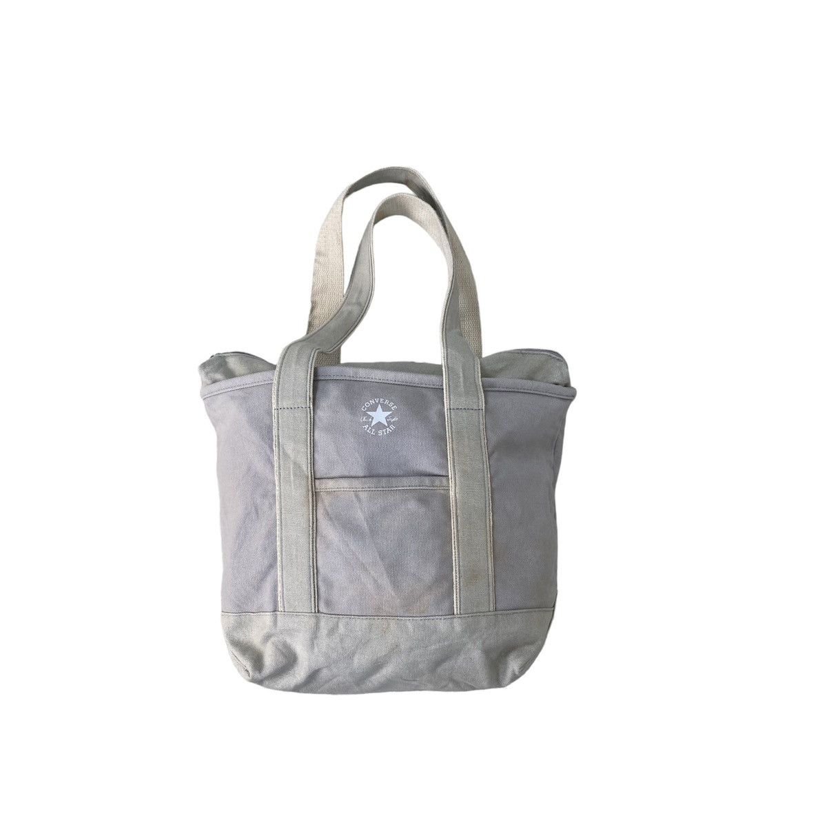 Denim Tote/shoulder Bag in White, Women's