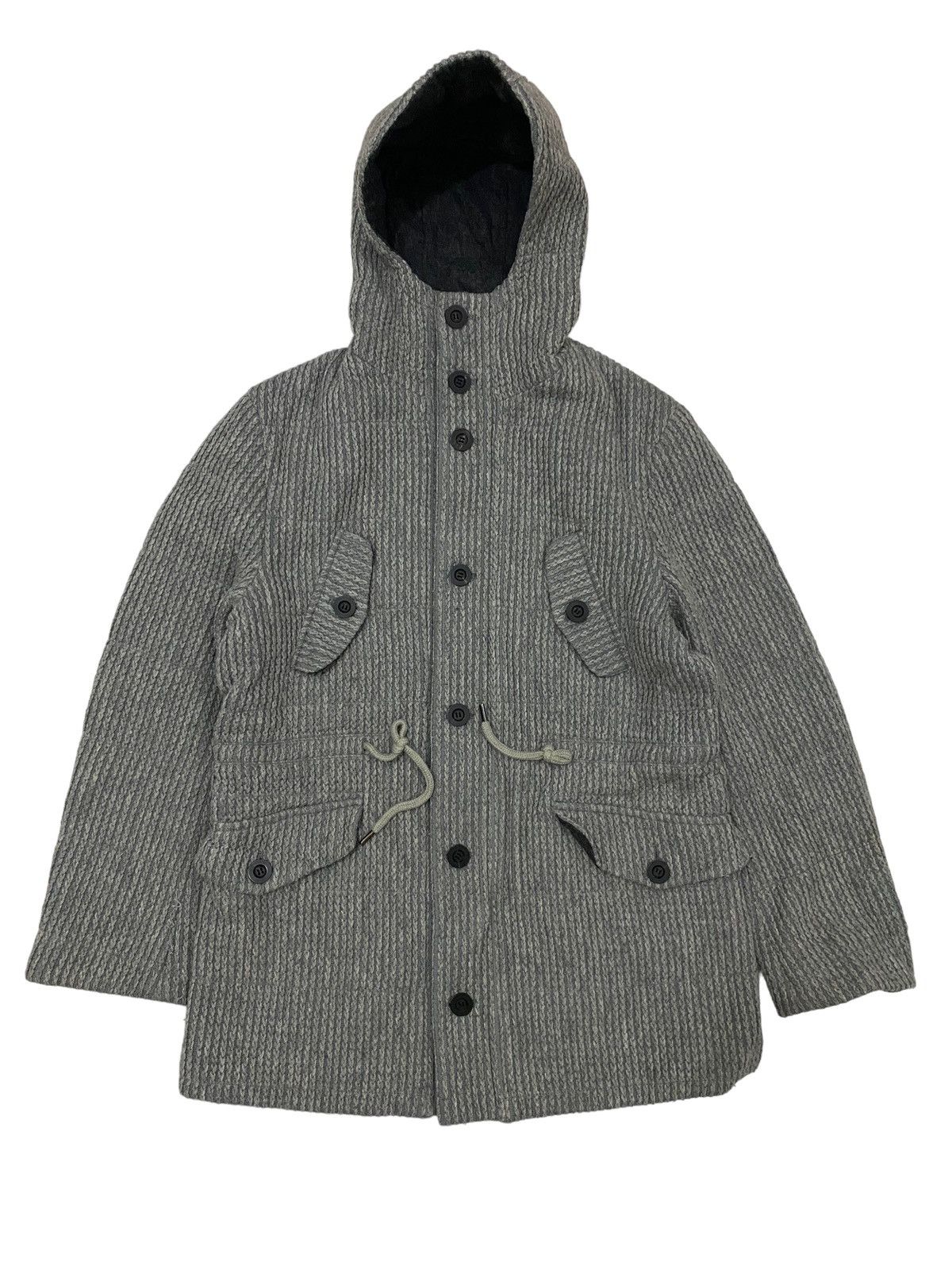 Beauty Beast × Japanese Brand × Yohji Yamamoto Durban Yohji Yamamoto Knit Wool Jacket Size US M / EU 48-50 / 2 - 1 Thumbnail