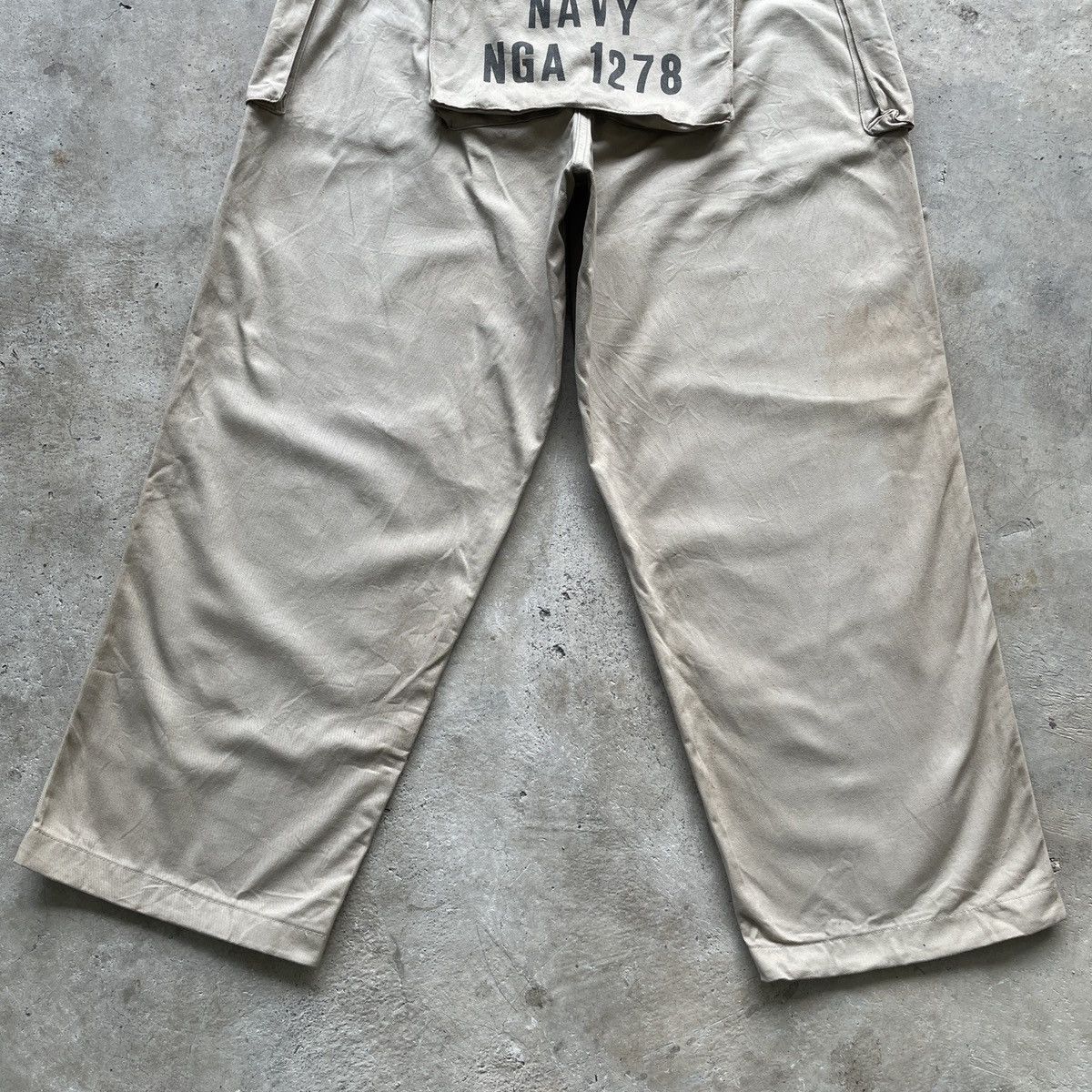 Vintage THRASHED💥 Vintage Navy NGA 1278 Monkey Trousers Pants RARE Size US 30 / EU 46 - 10 Thumbnail