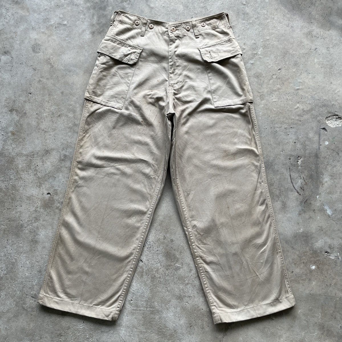 Vintage THRASHED💥 Vintage Navy NGA 1278 Monkey Trousers Pants RARE Size US 30 / EU 46 - 2 Thumbnail
