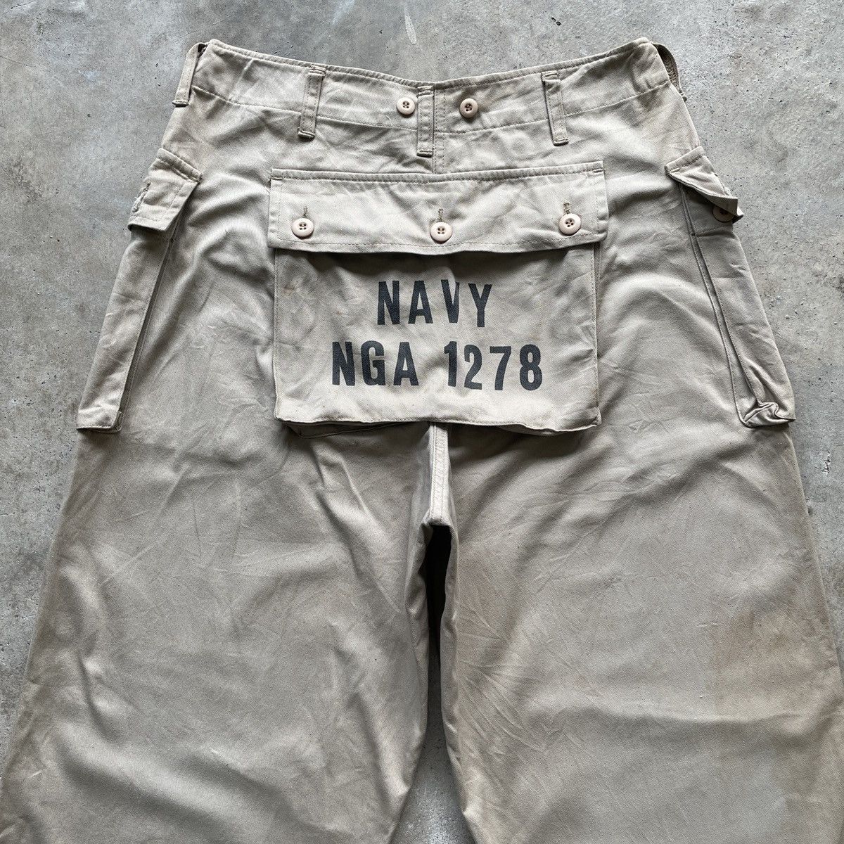 Vintage THRASHED💥 Vintage Navy NGA 1278 Monkey Trousers Pants RARE Size US 30 / EU 46 - 11 Thumbnail