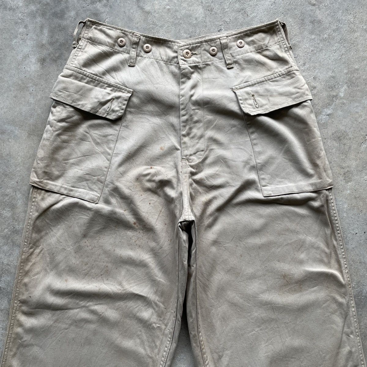 Vintage THRASHED💥 Vintage Navy NGA 1278 Monkey Trousers Pants RARE Size US 30 / EU 46 - 3 Thumbnail