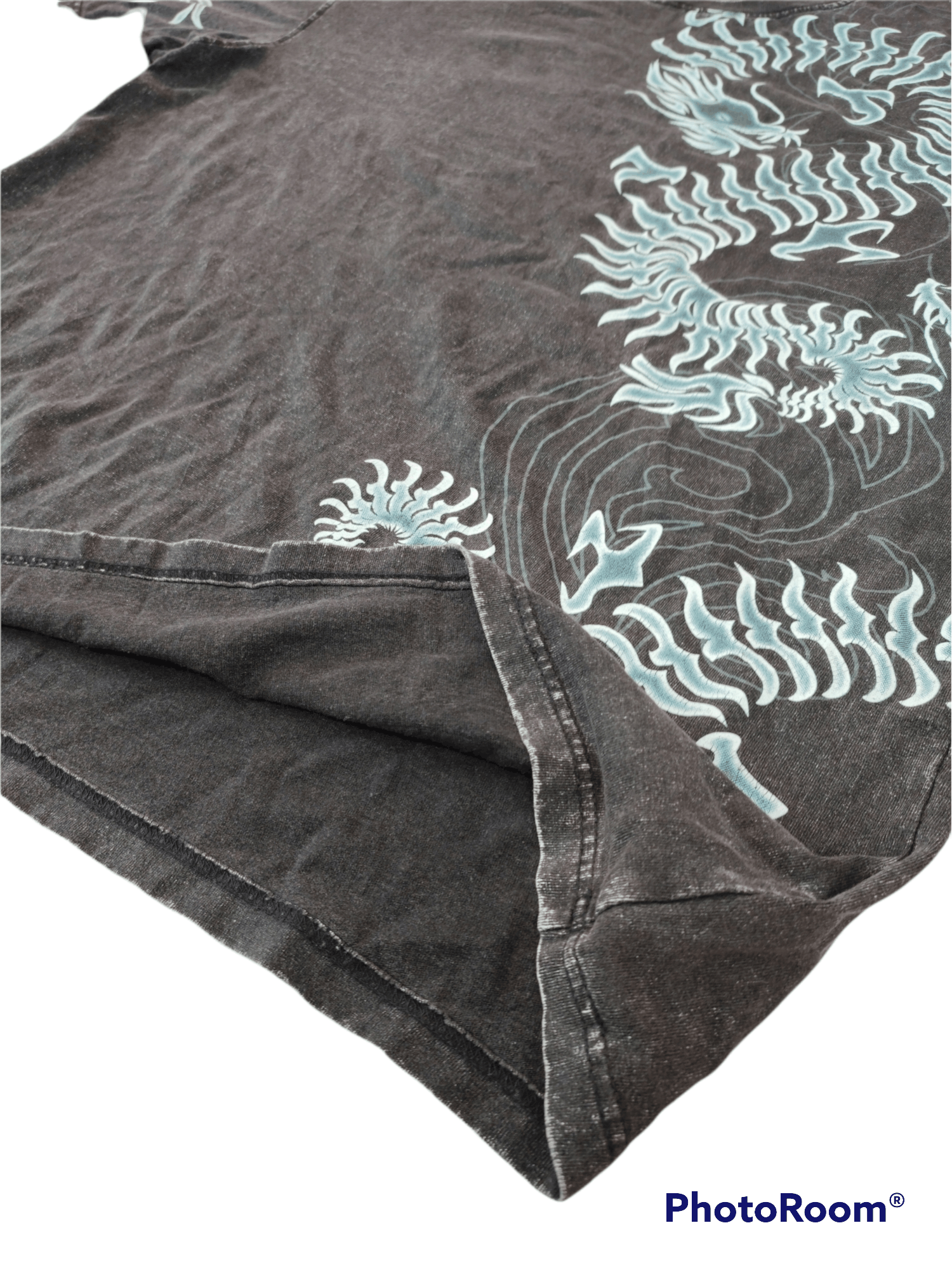 Japanese Brand × Seditionaries × Tribal Streetwear CrossKeys Surf's Dragon Tattoo Acidwash Tribal Tee. Size US XL / EU 56 / 4 - 3 Thumbnail