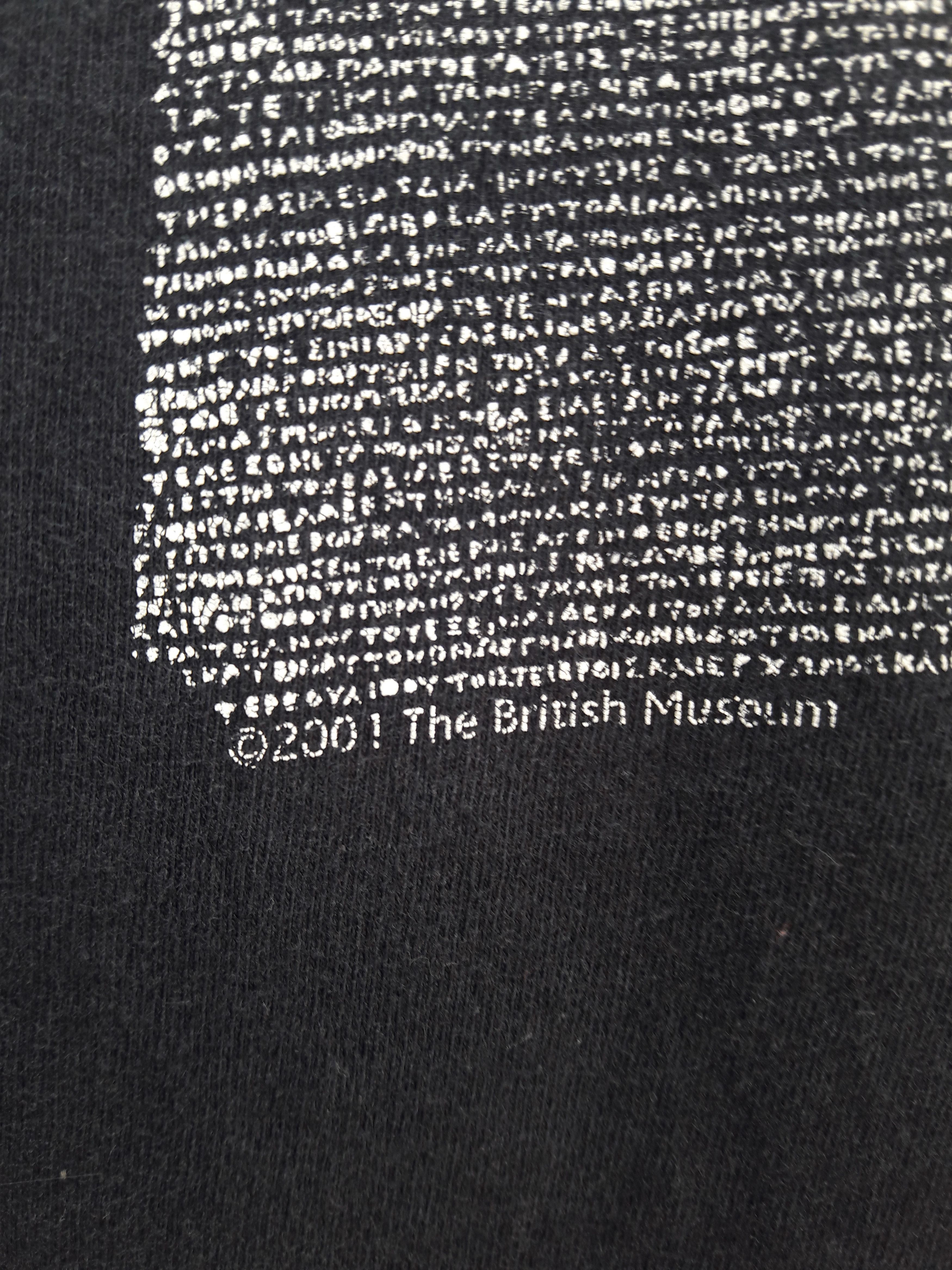 Vintage Vtg Rosetta Stone Ancient By The British Museum Black Tee Size US M / EU 48-50 / 2 - 4 Thumbnail