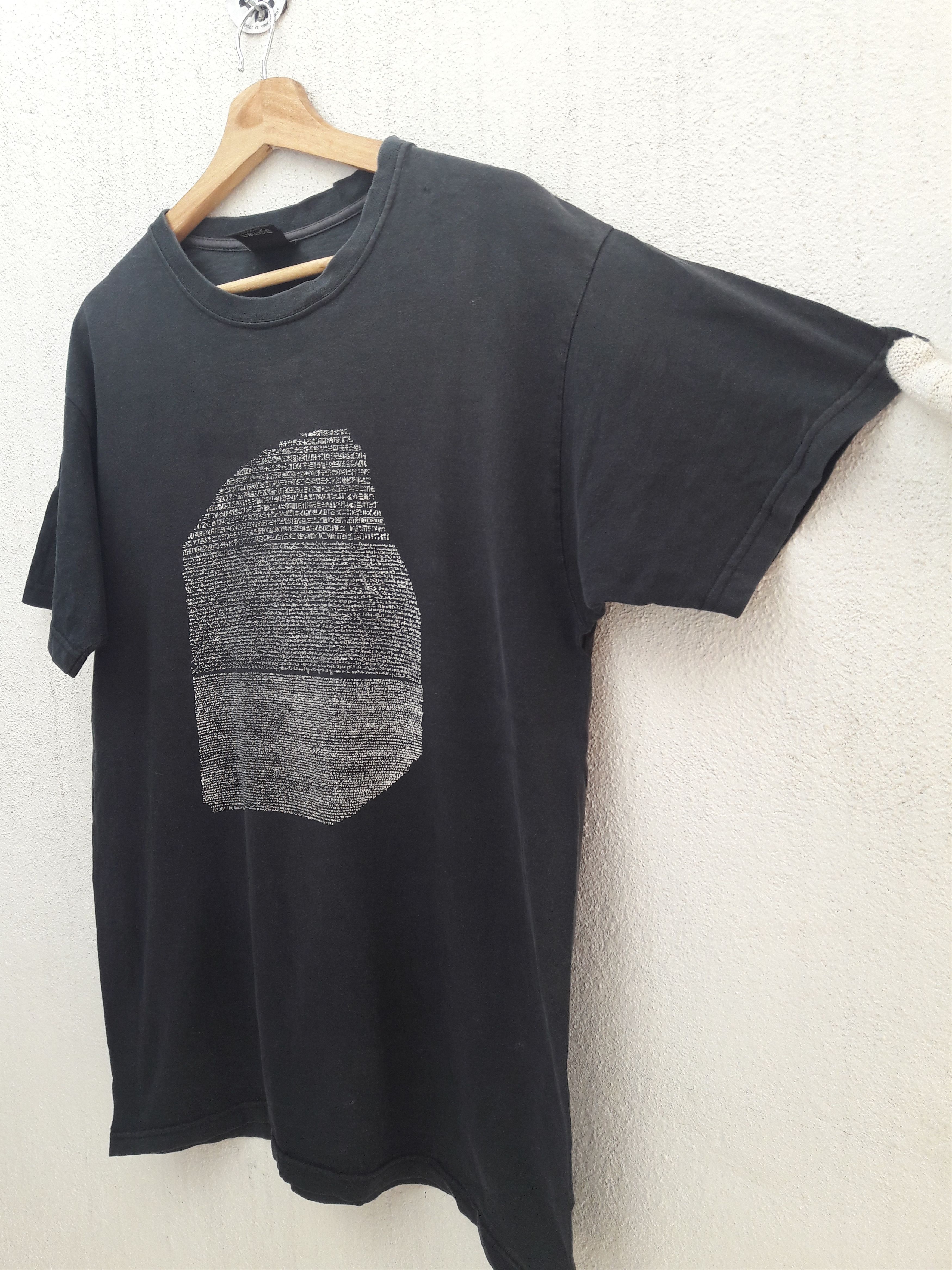 Vintage Vtg Rosetta Stone Ancient By The British Museum Black Tee Size US M / EU 48-50 / 2 - 3 Thumbnail