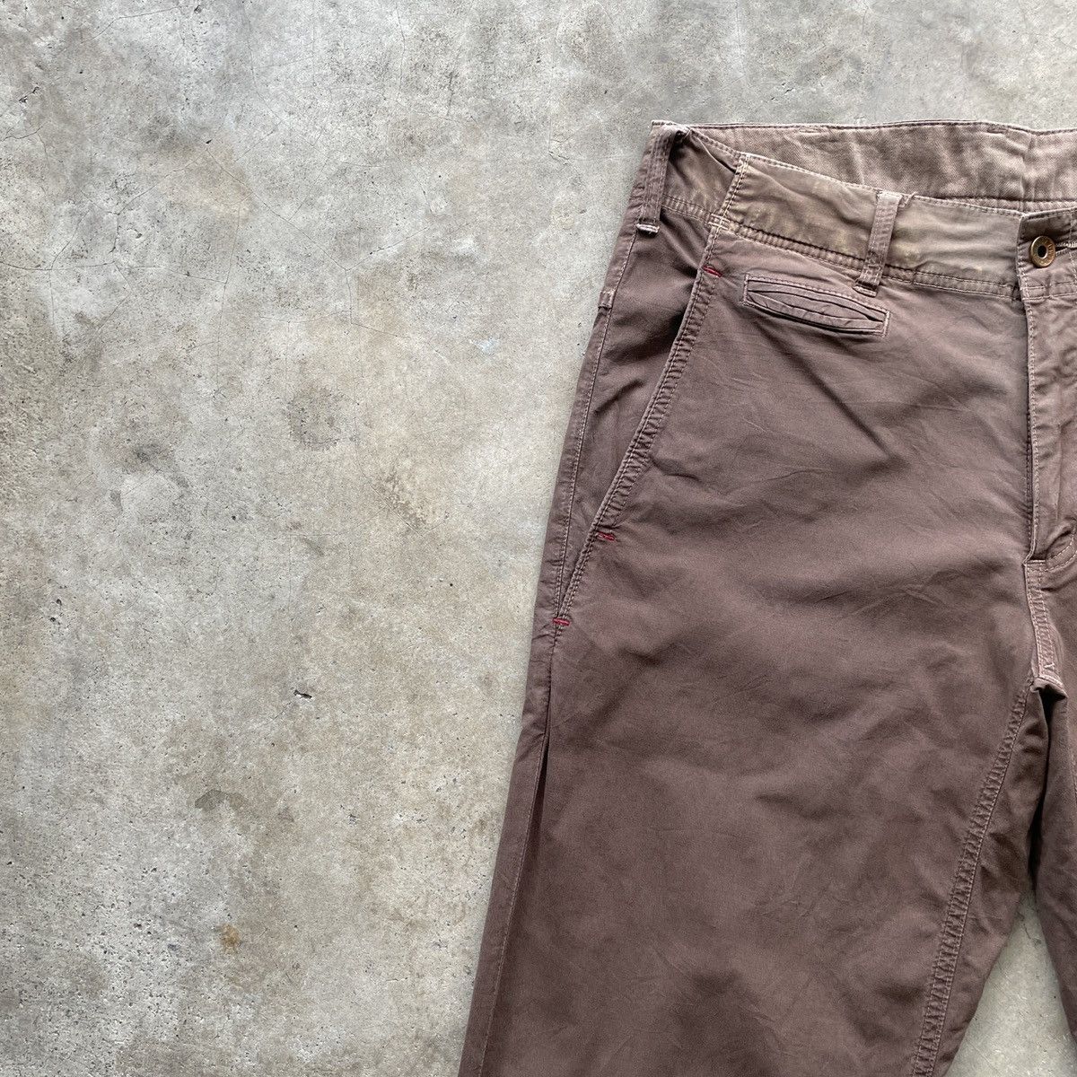 Vintage Vintage Military Faded Brown Trousers Casual Pants W32 Size US 32 / EU 48 - 5 Thumbnail