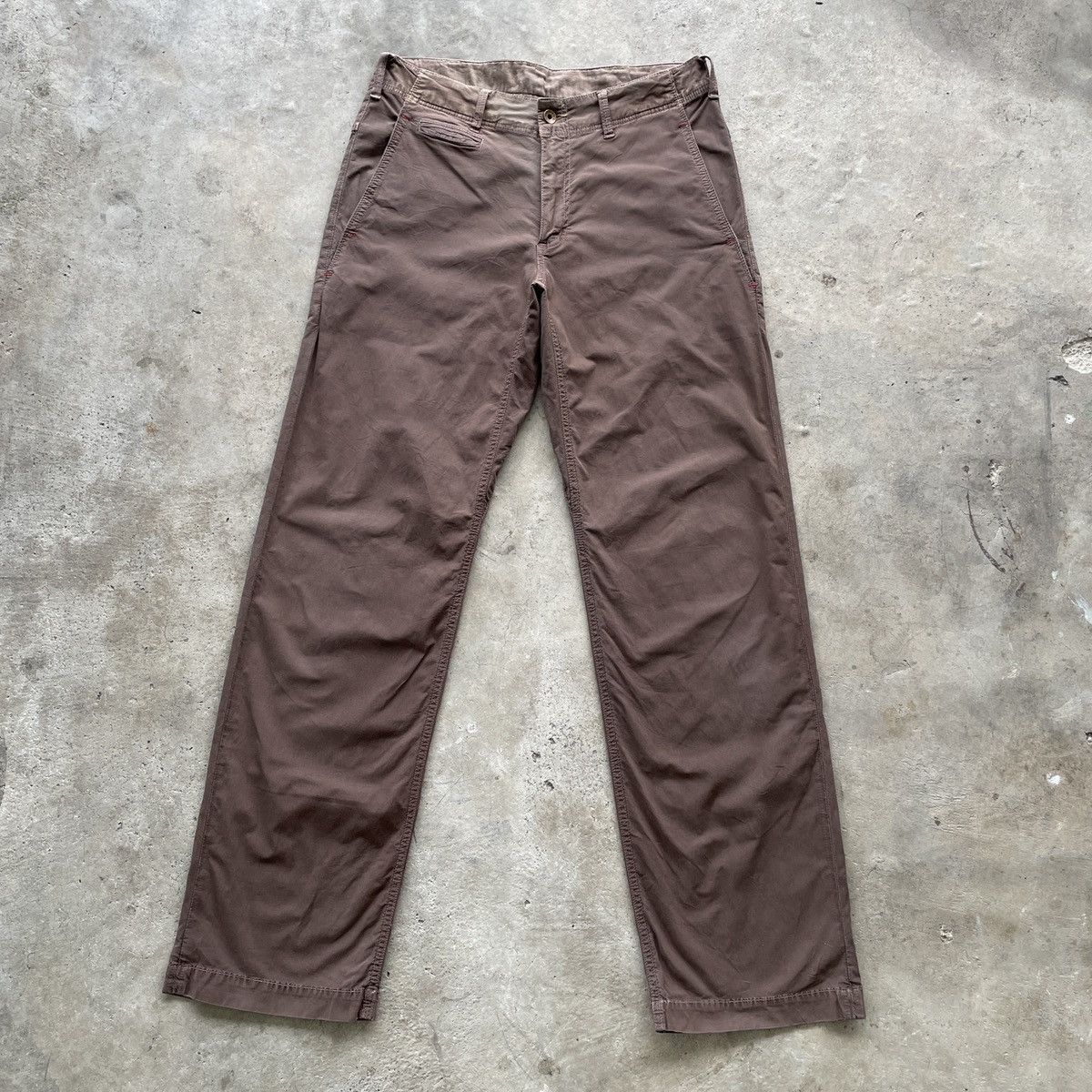 Vintage Vintage Military Faded Brown Trousers Casual Pants W32 Size US 32 / EU 48 - 1 Thumbnail