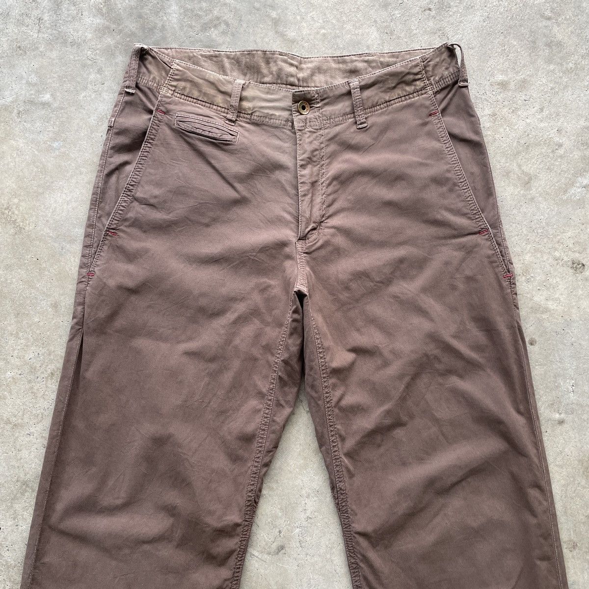 Vintage Vintage Military Faded Brown Trousers Casual Pants W32 Size US 32 / EU 48 - 3 Thumbnail