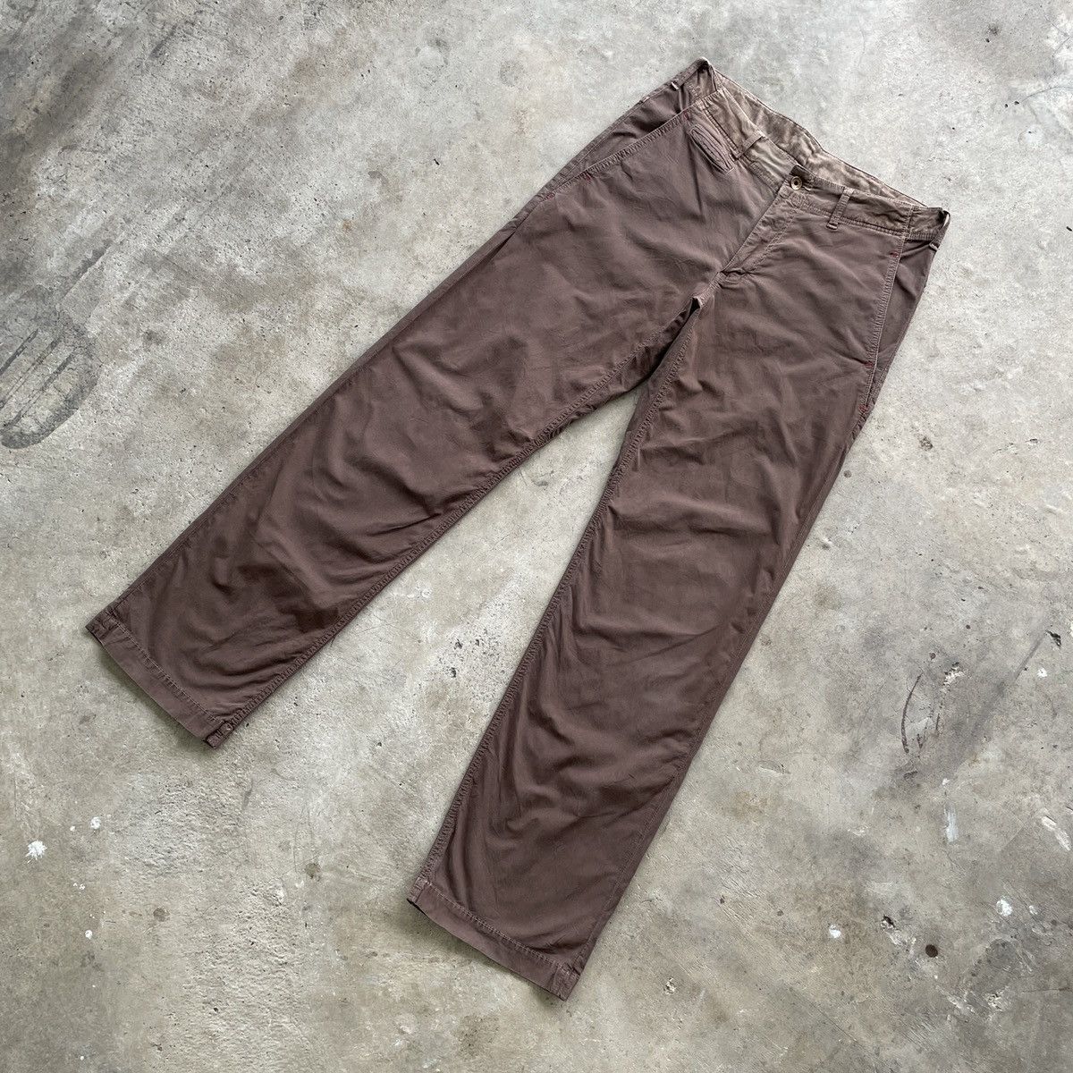 Vintage Vintage Military Faded Brown Trousers Casual Pants W32 Size US 32 / EU 48 - 2 Thumbnail