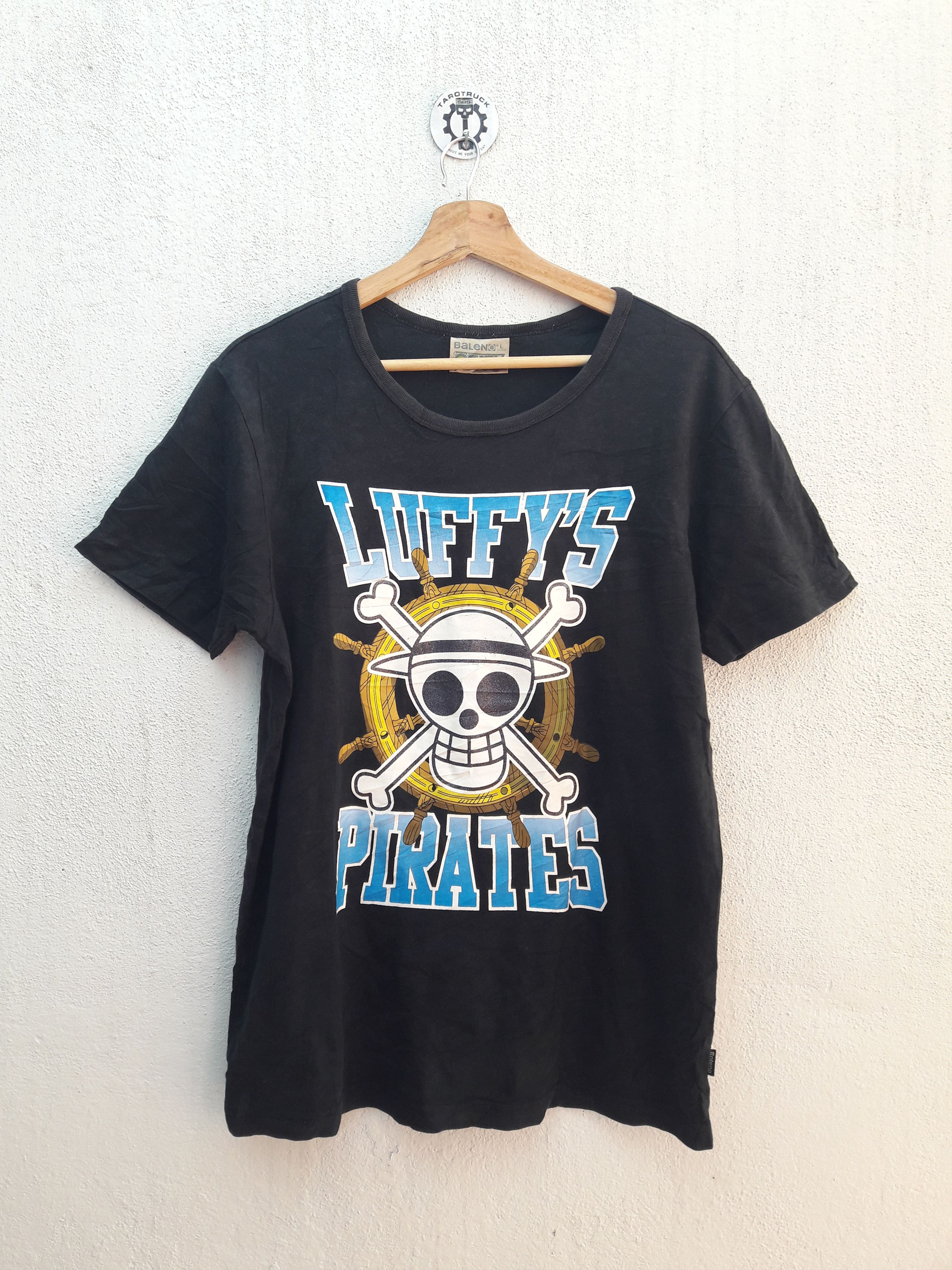Anime × One Piece × Vintage One Piece Luffy's Pirate Anime Tee by Baleno Size US L / EU 52-54 / 3 - 3 Thumbnail