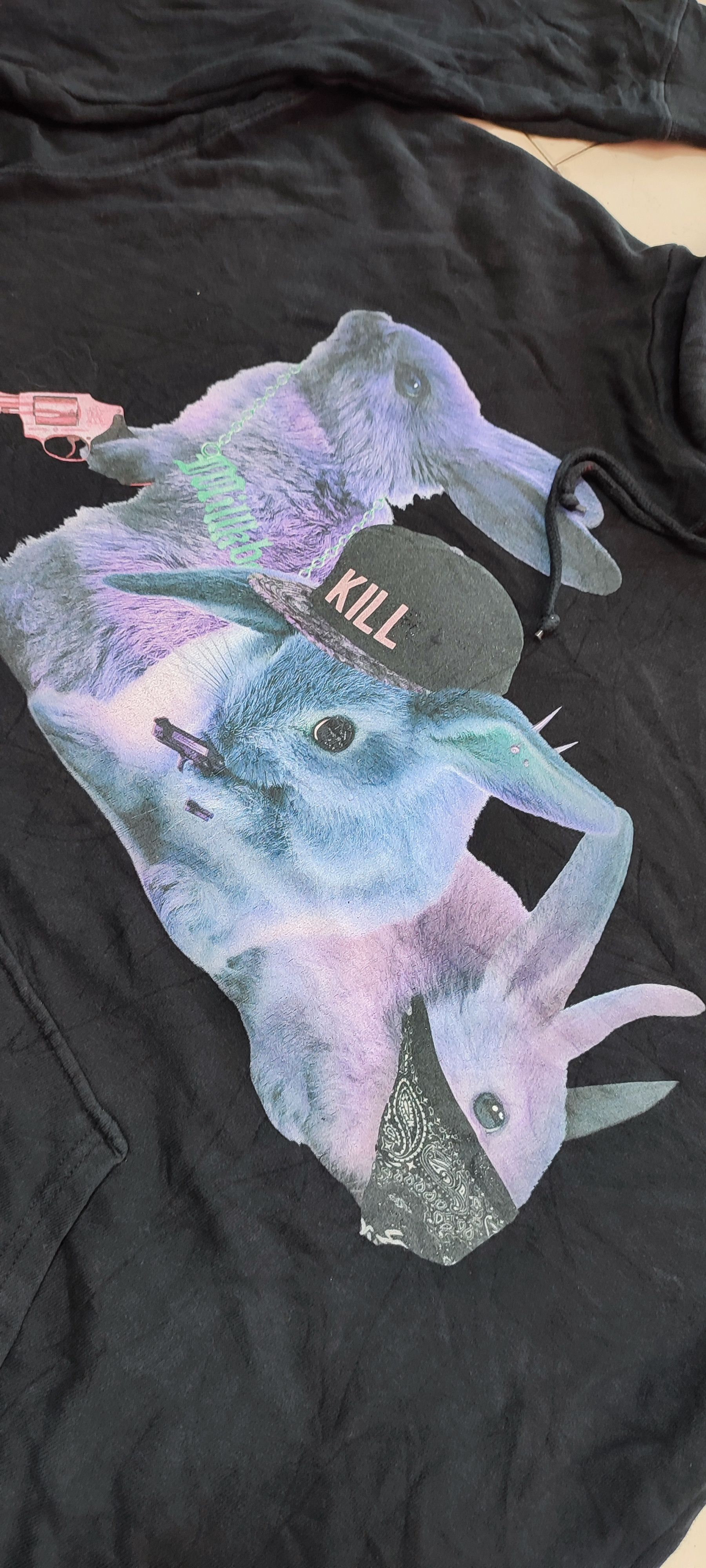20471120 × Japanese Brand MilkBoy Shoot To Kill Gangsta Rappers Hoodie Sweatshirt Size US XXL / EU 58 / 5 - 8 Thumbnail