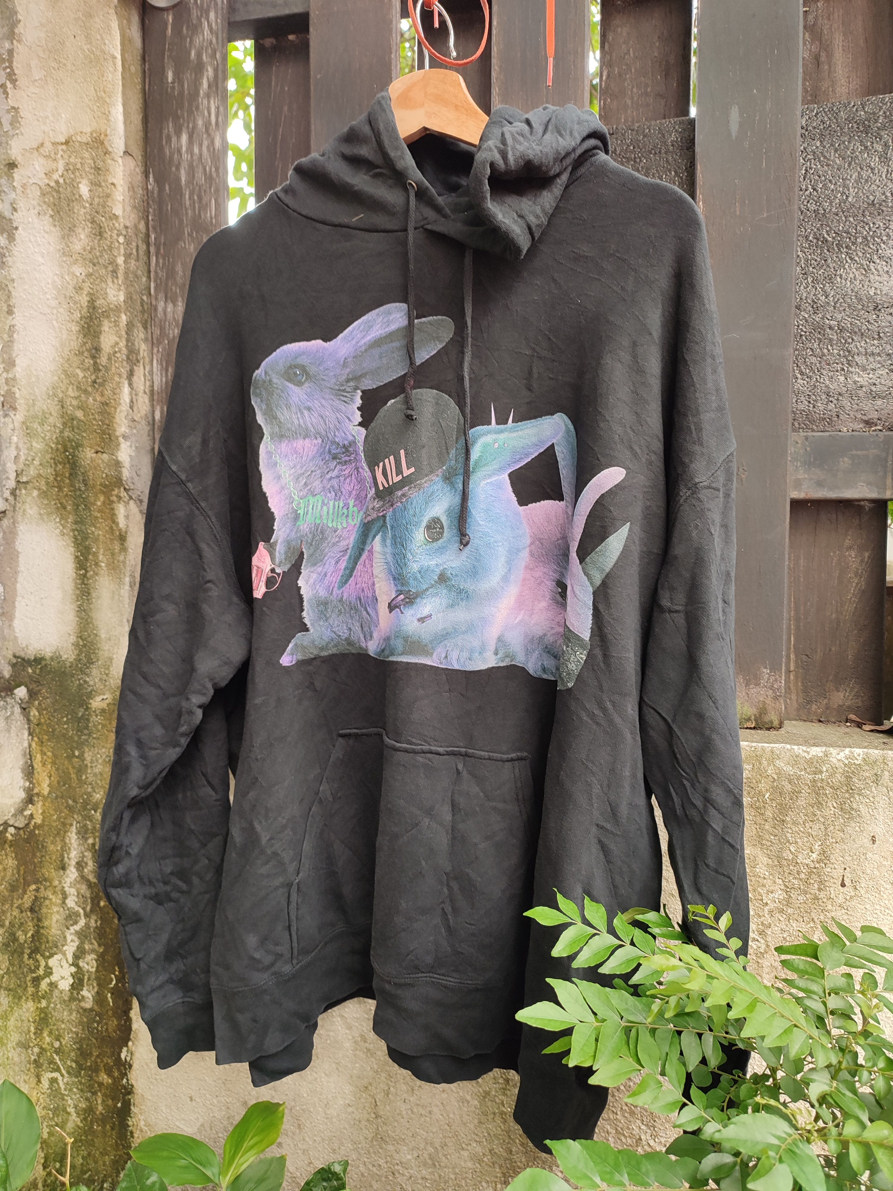 20471120 × Japanese Brand MilkBoy Shoot To Kill Gangsta Rappers Hoodie Sweatshirt Size US XXL / EU 58 / 5 - 1 Thumbnail