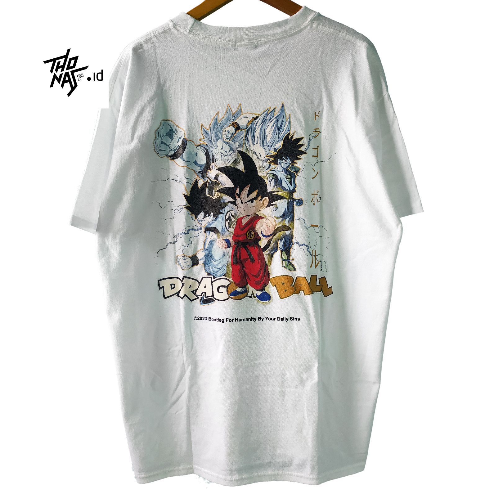 Anime Rare DBZ Goku Transformation Limited Fans Made Anime T-Shirt Size US XL / EU 56 / 4 - 5 Thumbnail
