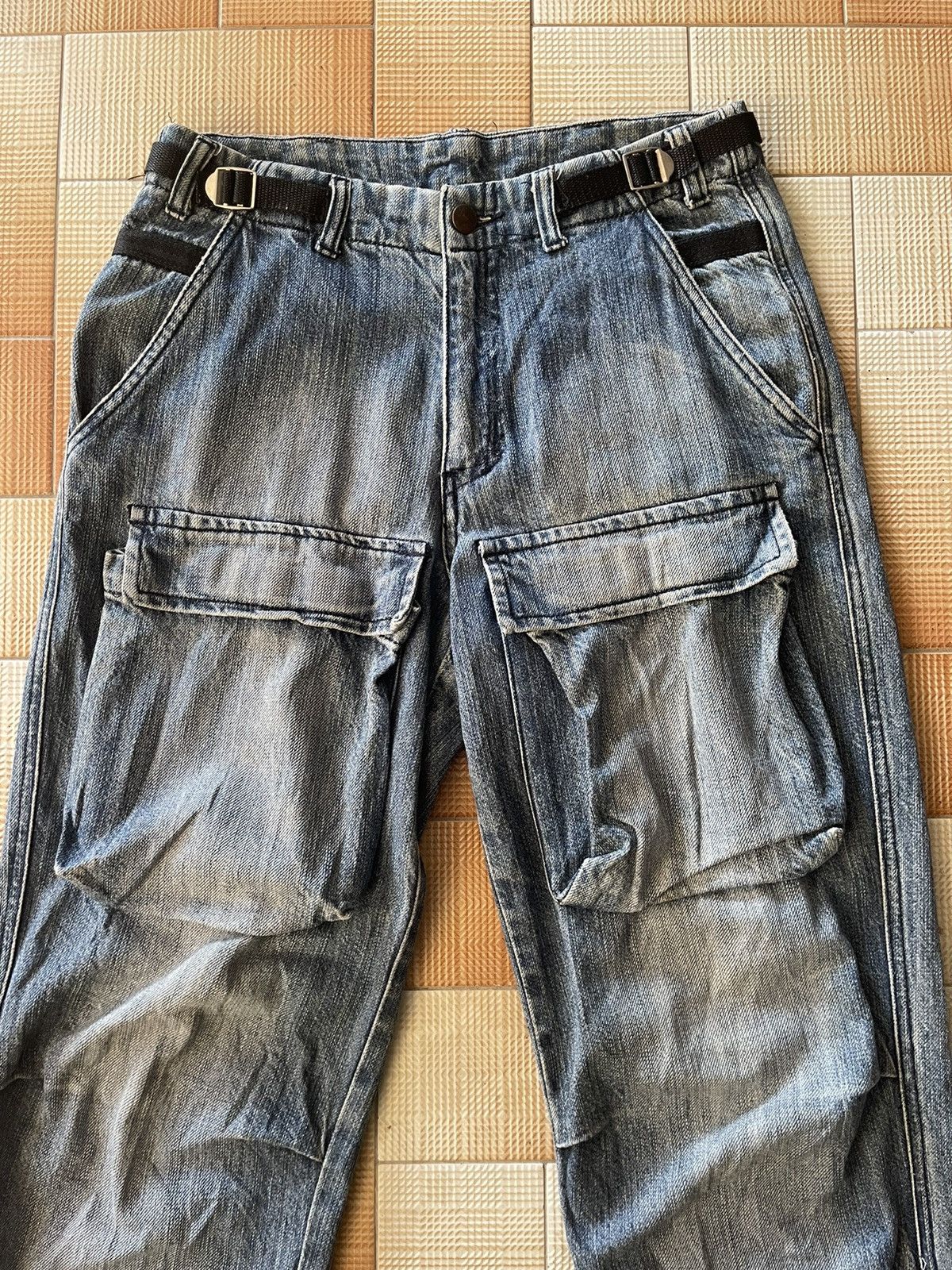 Japanese Brand × PPFM × Vintage VTG JNCO STRAIGHT CUT STREETWEAR CARGO POCKETS Size US 30 / EU 46 - 3 Thumbnail