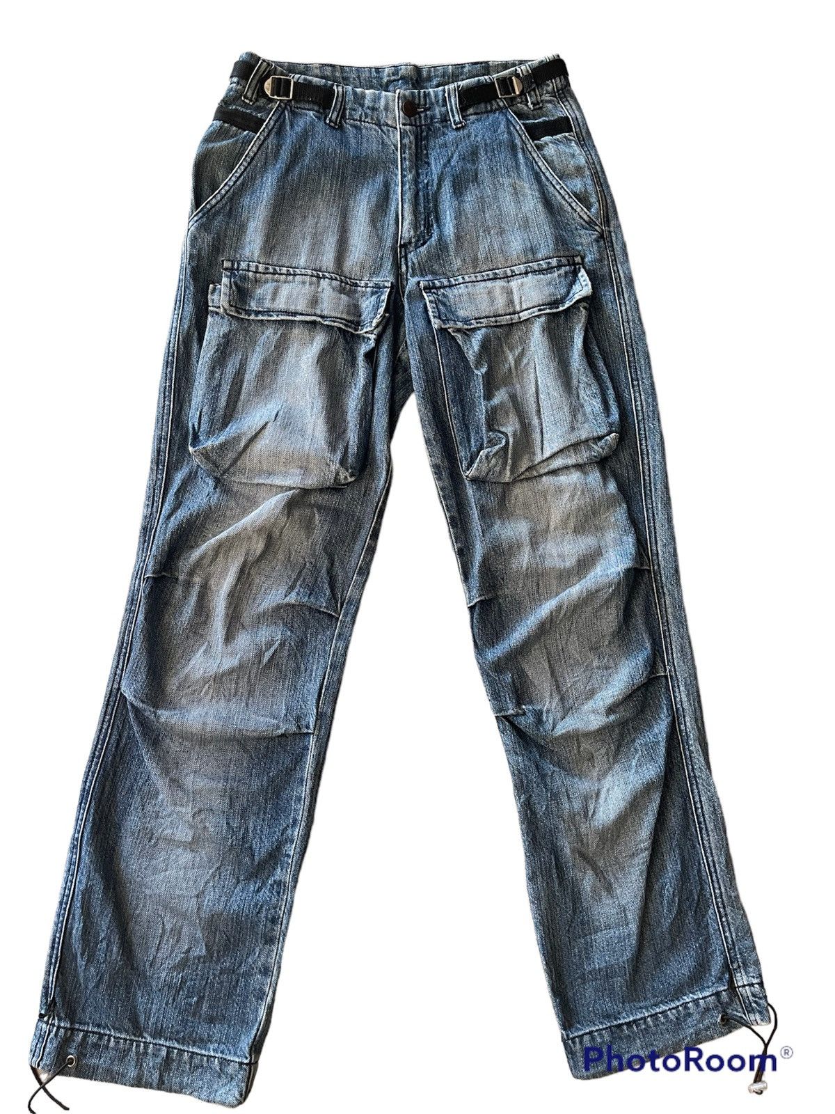 Japanese Brand × PPFM × Vintage VTG JNCO STRAIGHT CUT STREETWEAR CARGO POCKETS Size US 30 / EU 46 - 2 Thumbnail