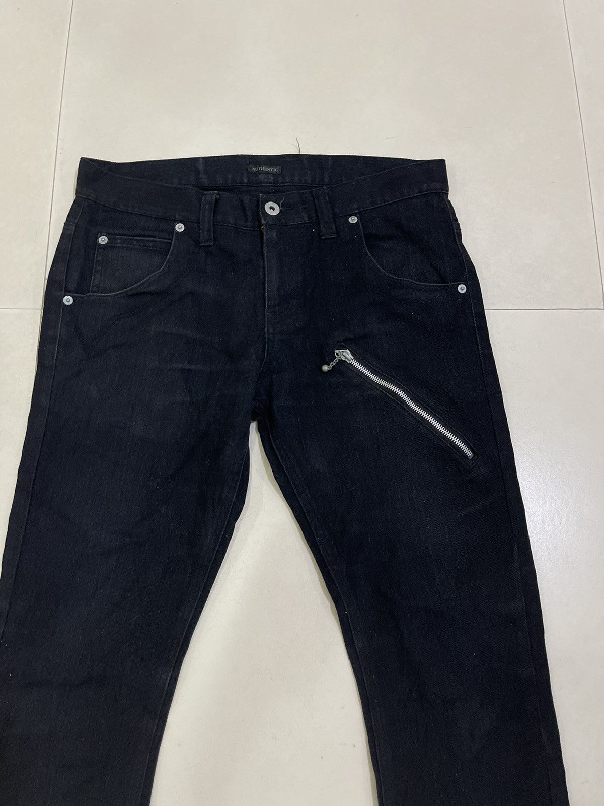 Japanese Brand × Other × Vintage ❌FINAL DROP❌Black Post Punk Skinny Pants Midas LGB Anarchy Size US 33 - 3 Thumbnail