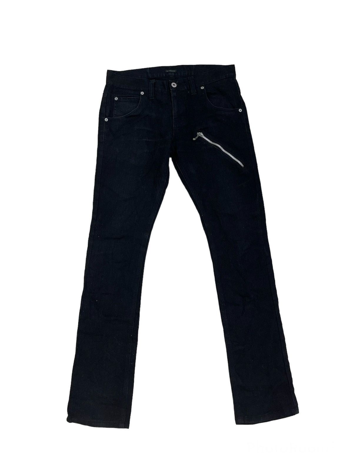 Japanese Brand × Other × Vintage ❌FINAL DROP❌Black Post Punk Skinny Pants Midas LGB Anarchy Size US 33 - 1 Thumbnail