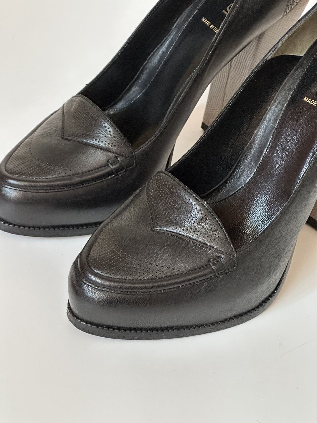 Fendi × Vintage *sz41* FENDI Platform Loafer Heels Size US 11 / IT 41 - 7 Thumbnail