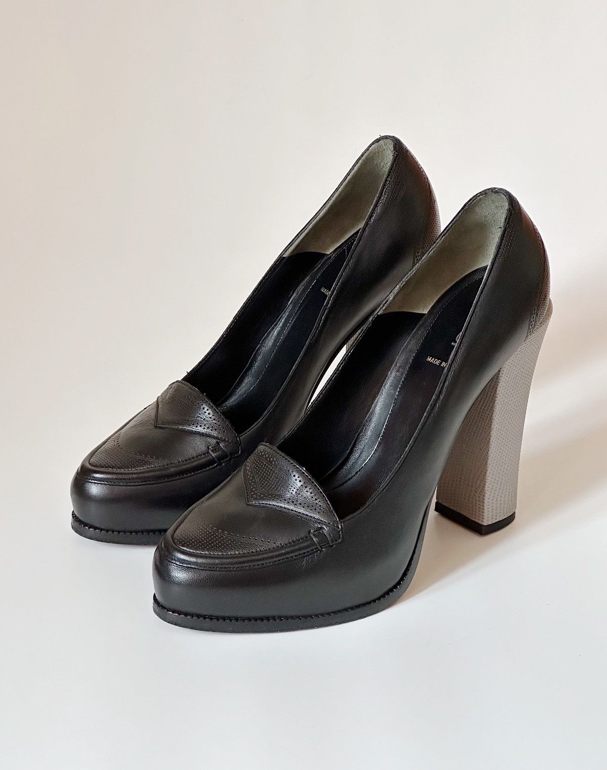 Fendi × Vintage *sz41* FENDI Platform Loafer Heels Size US 11 / IT 41 - 2 Thumbnail