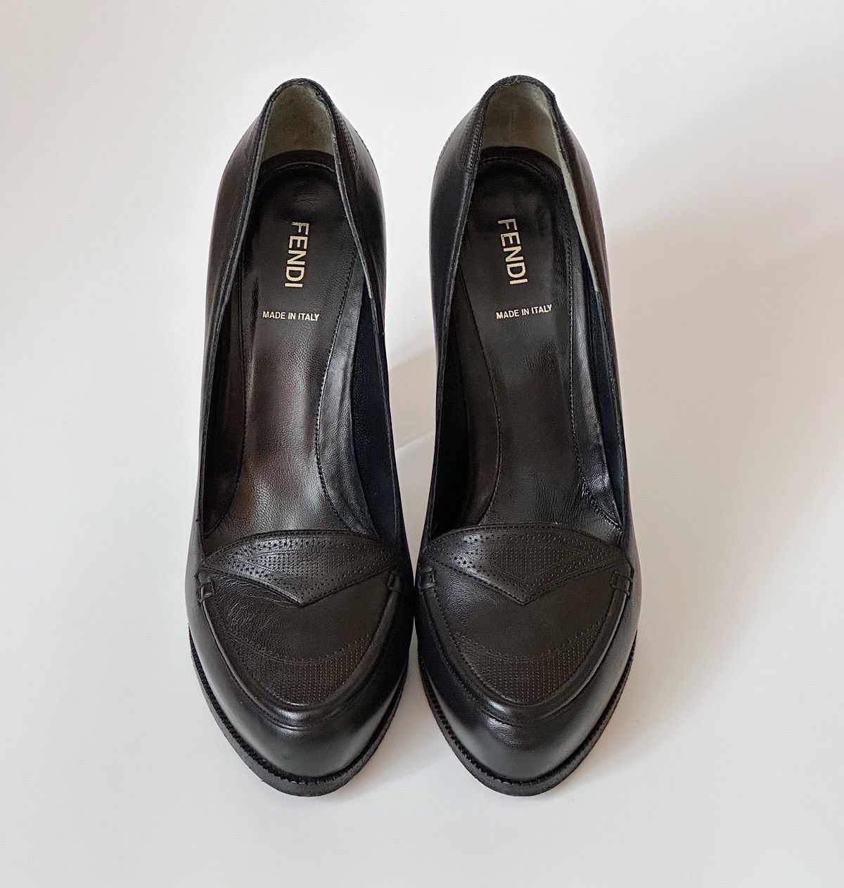 Fendi × Vintage *sz41* FENDI Platform Loafer Heels Size US 11 / IT 41 - 3 Thumbnail